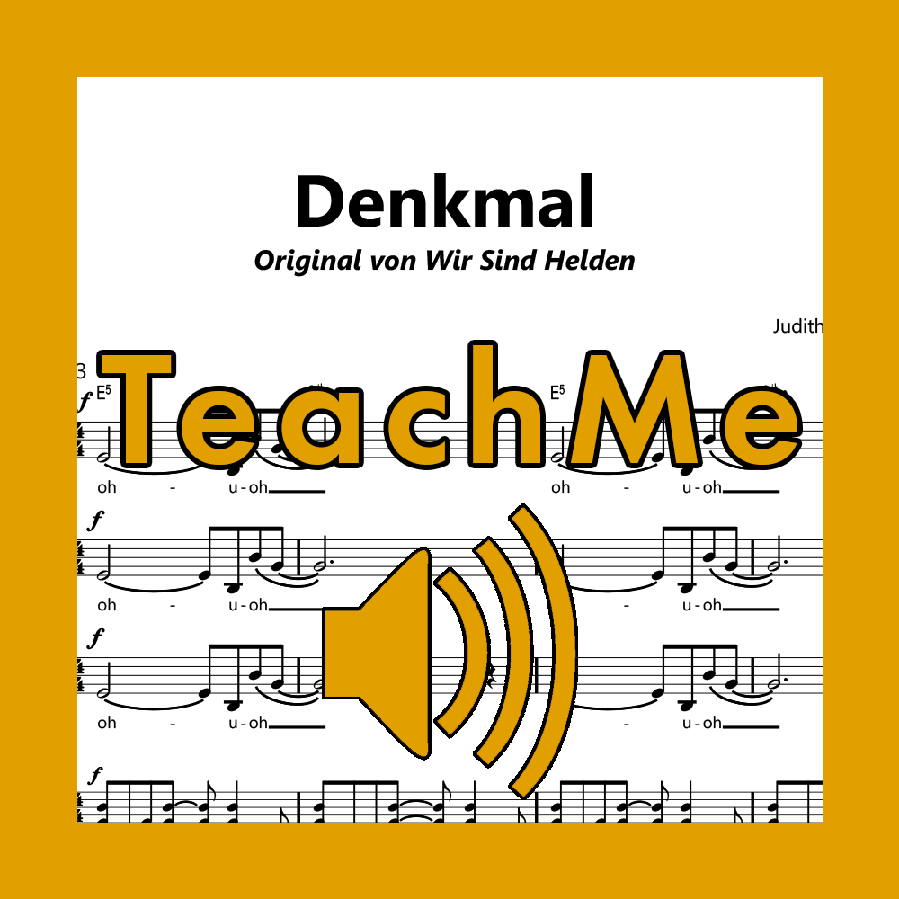Denkmal (Wir sind Helden) - TeachMe Tracks