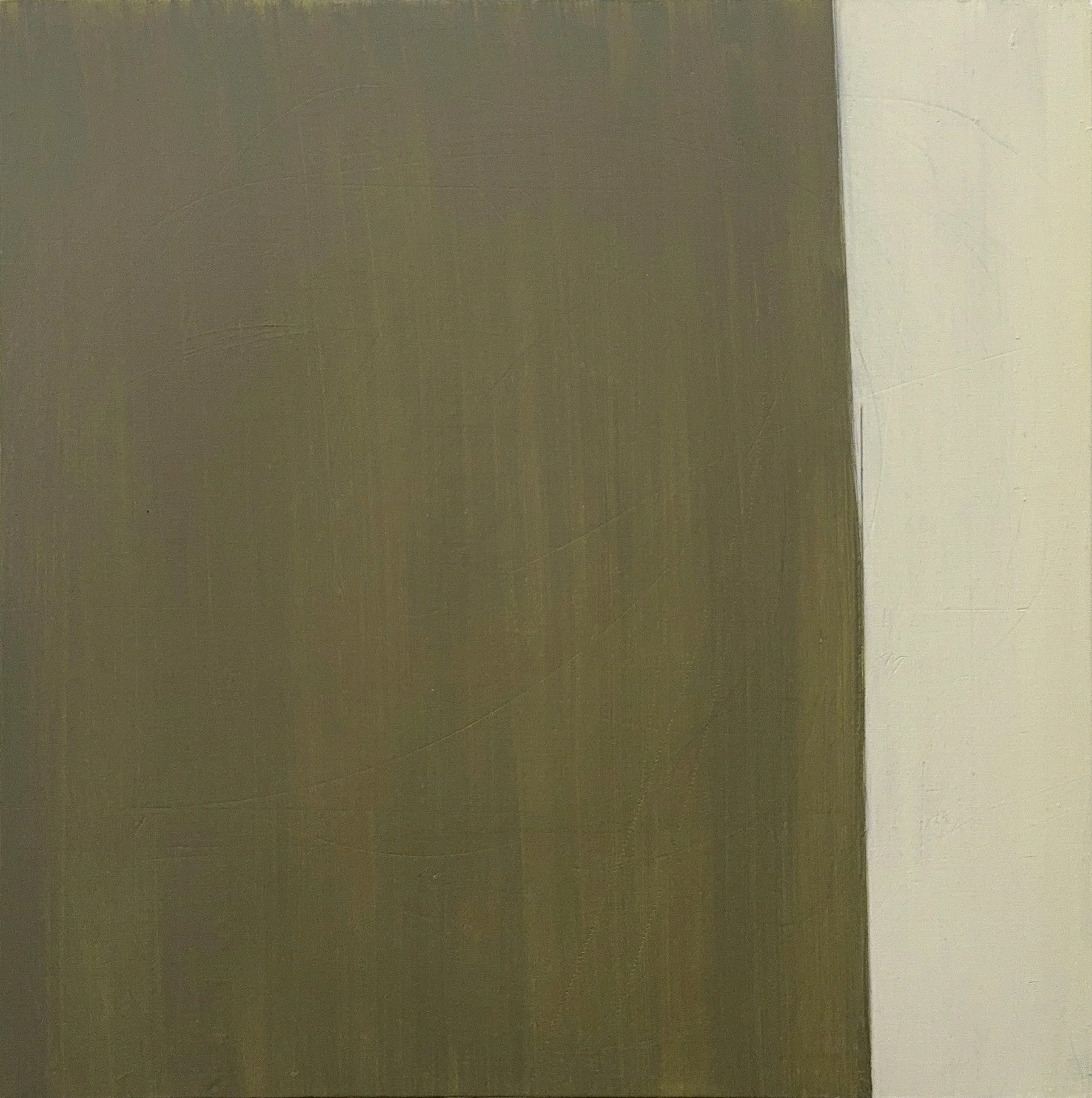 event horizon, 2026, 18" x 18", oil, pencil, colored pencil on panel