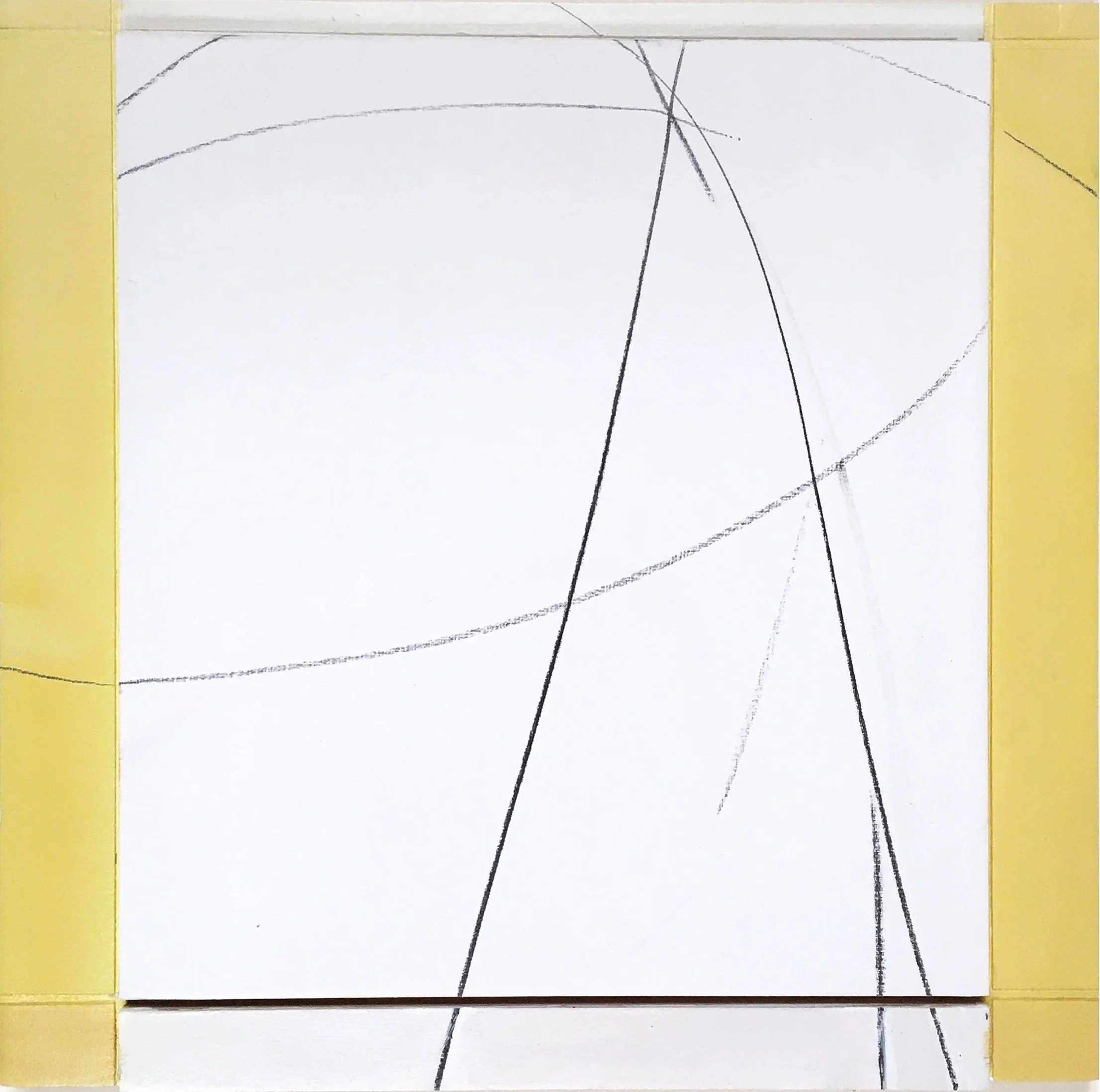 dm, 2019, oil and pencil on relief panel