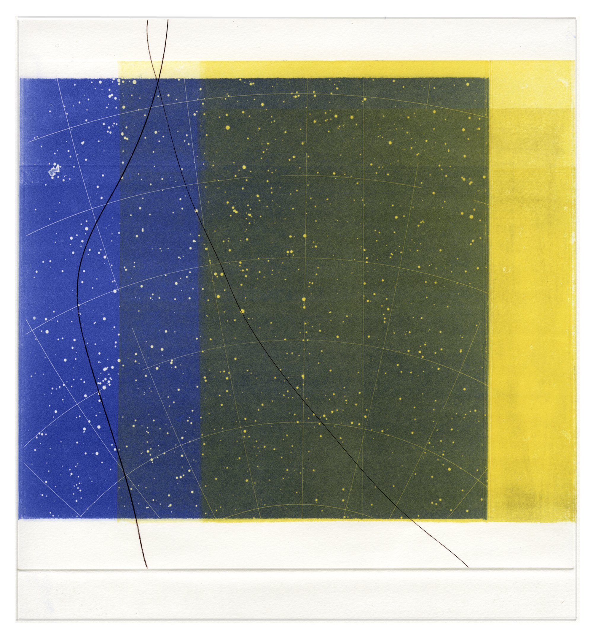 chart series/gemini, 2007, 13" x 12", etching