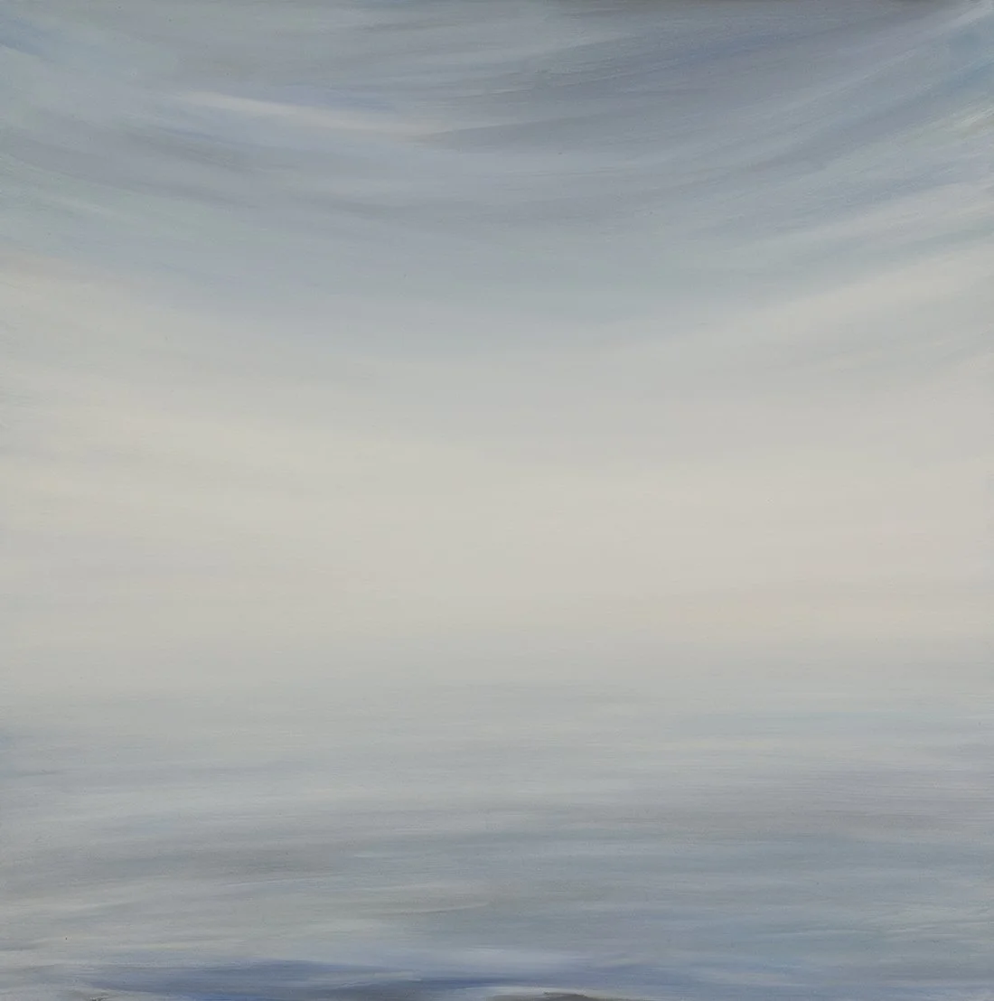 fog lifting, 2018, 30" x 30", oil on canvas