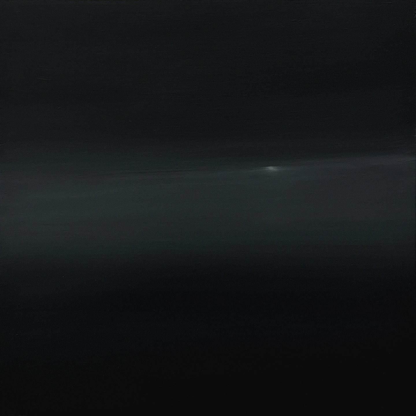 moon rising, 2026, 14" x 14", oil on panel