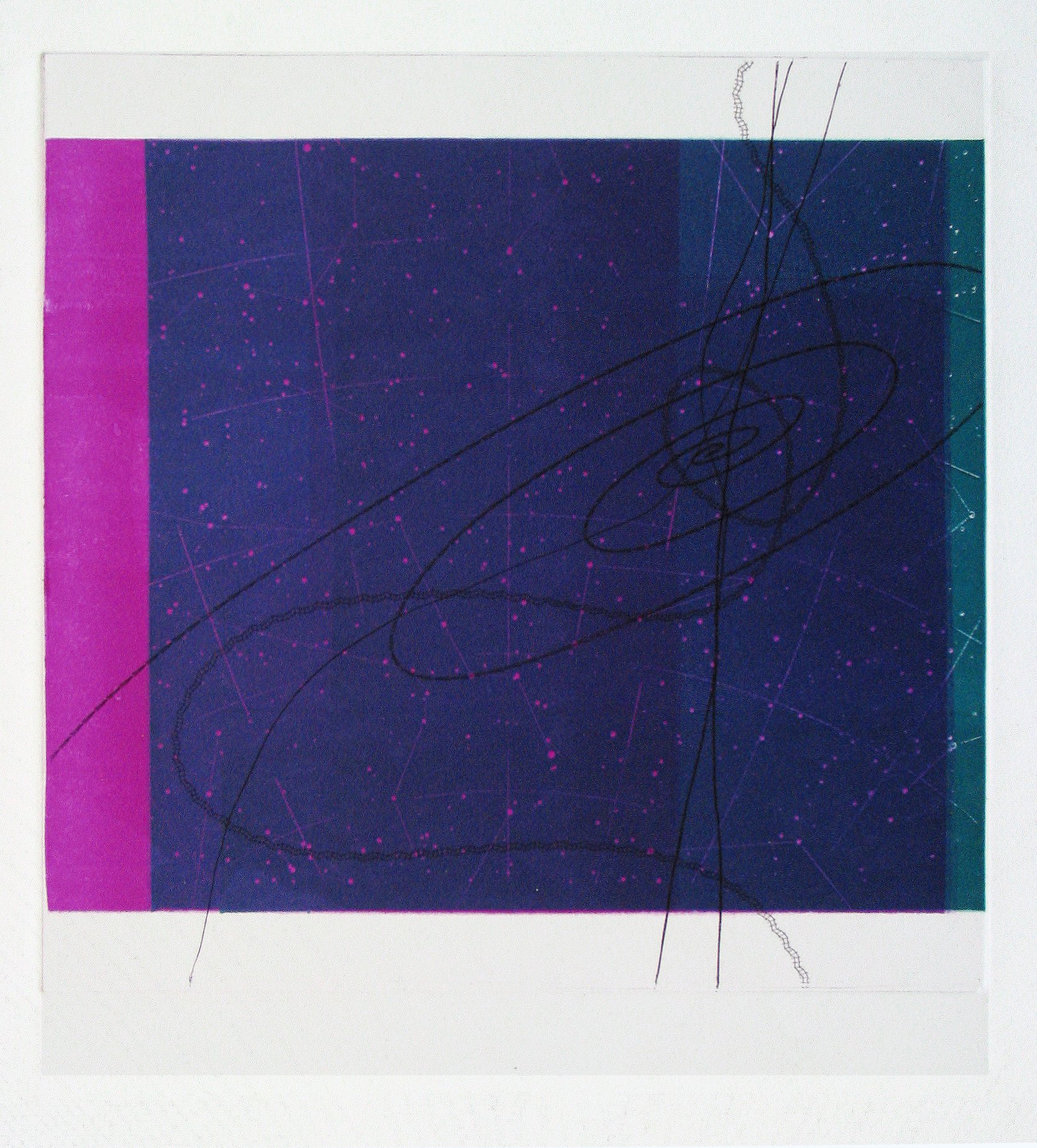 chart series/centaurus., 2007, 13" x 12", etching