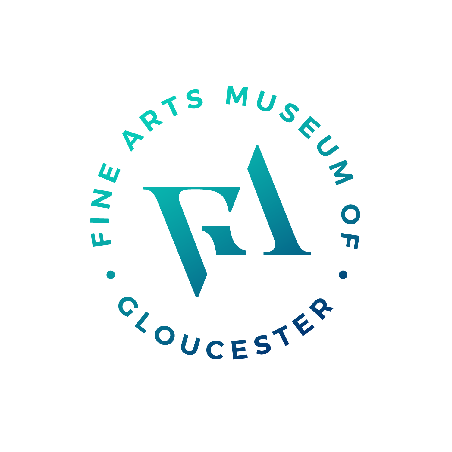 Logo with blue gradient circular shape and a stylized quill pen in the center, representing writing or publishing.