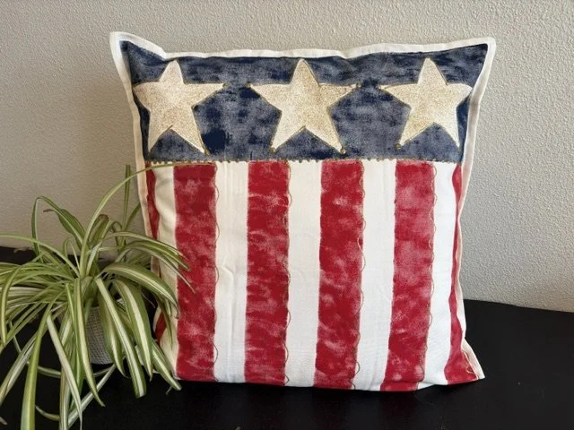 Flag on White Canvas