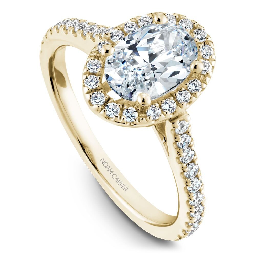 №4: alt="14K & 18K Classic Halo Engagement Ring R050-02WM-FCYA - №4: " title="14K & 18K Classic Halo Engagement Ring R050-02WM-FCYA - №4"