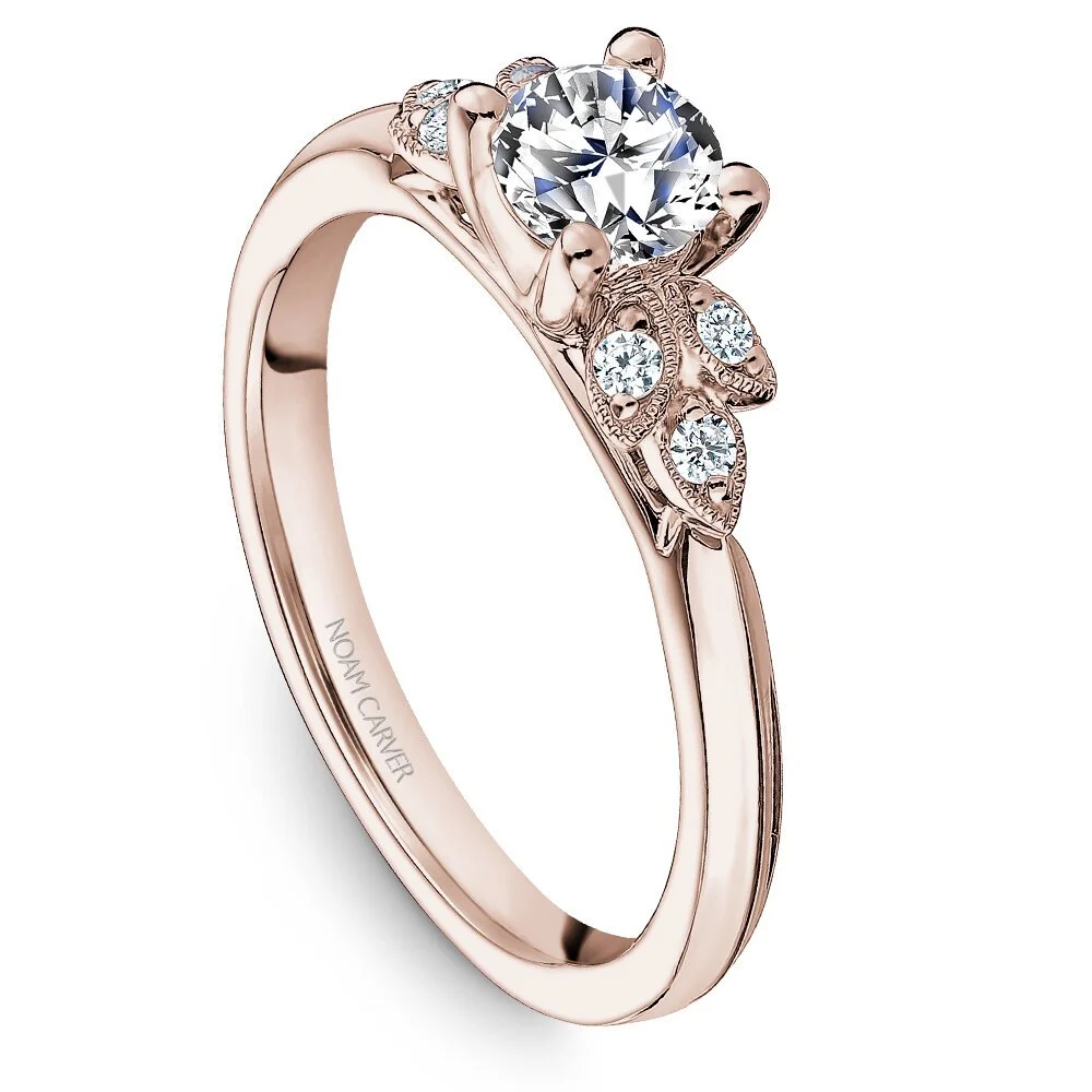 №3: alt="18K Engagement Ring with a lil’ bit of Floral Diamond Accents B278-01WM - 14KW - №3" title="18K Engagement Ring with a lil’ bit of Floral Diamond Accents B278-01WM - 14KW - №3"