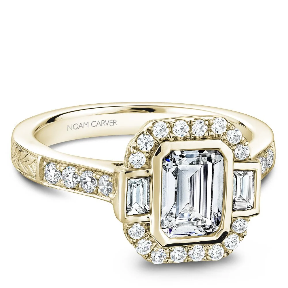 โ2: alt="18K Vintage Emerald Engagement Ring B179-01 14KW - โ2: " title="18K Vintage Emerald Engagement Ring B179-01 14KW - โ2"