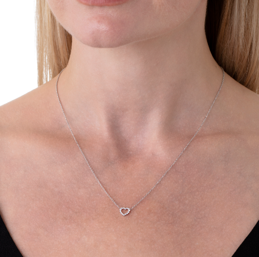Sterling Silver Mini Heart Pendant Necklace — the attic store