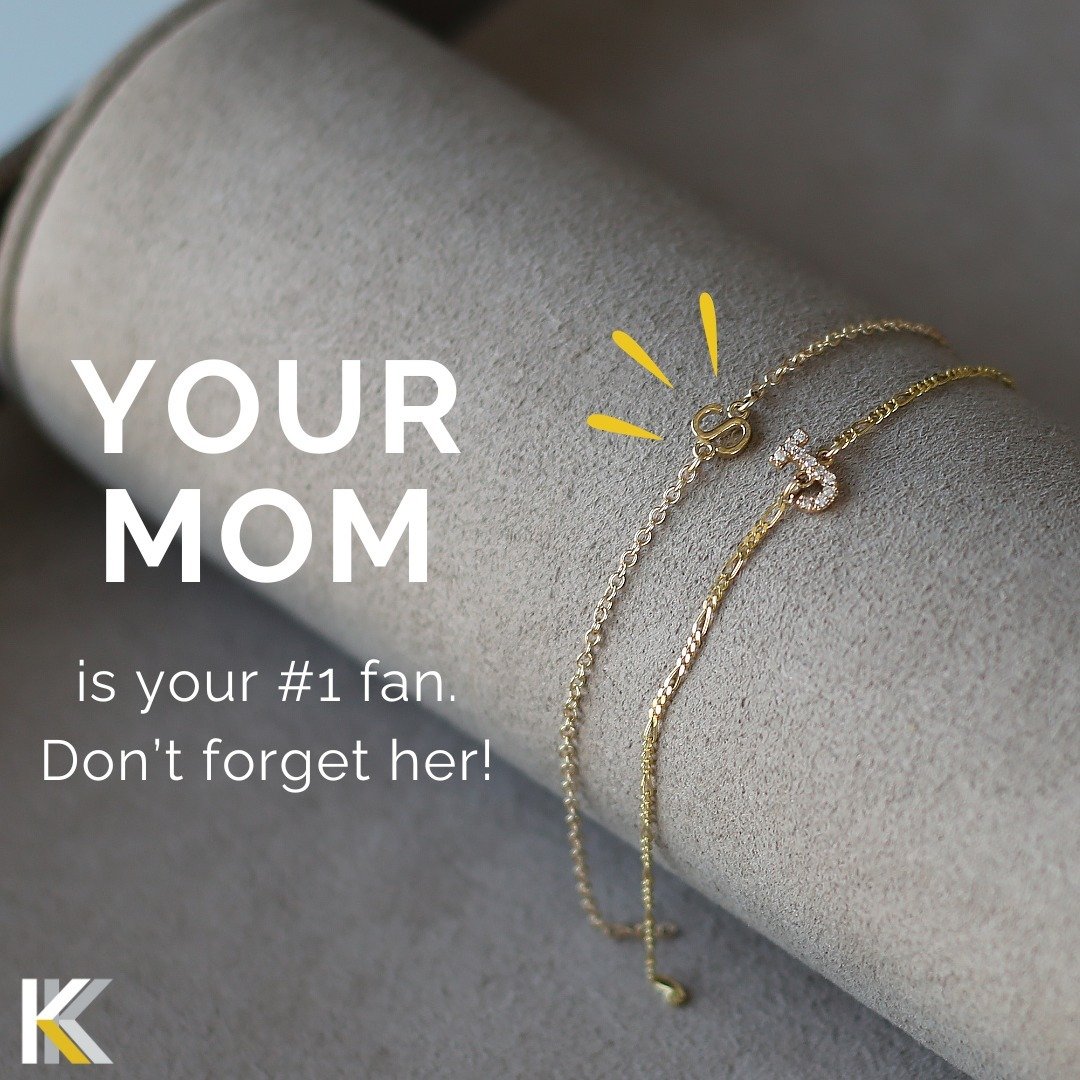 It's not too late (but getting VERY close) to order a custom 14K permanent jewelry bracelet for that favorite Mom figure in your life. 🥰 ⁠
We will make it, wrap it - and YOU GIFT IT. ⁠
She can pop in any time to get it fitted &amp; soldered. ⁠
⁠
Not