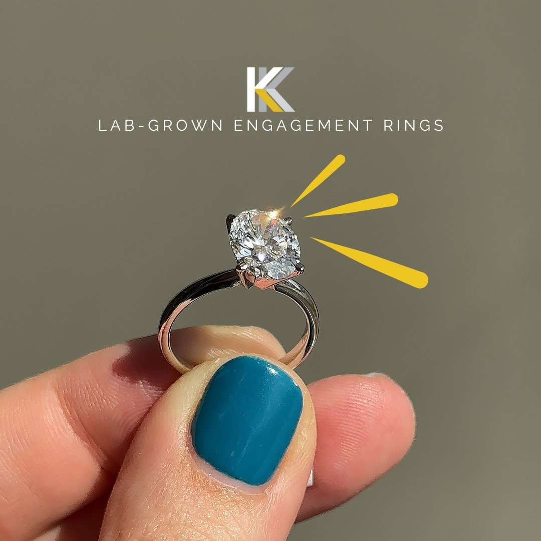 Did you know... Koehn &amp; Koehn has a rockin' selection of lab grown engagement rings? ⁠
⁠
Lab-grown diamonds offer a world of benefits. You can get the sparkle you love without breaking the bank, with gems just as dazzling and durable as their min