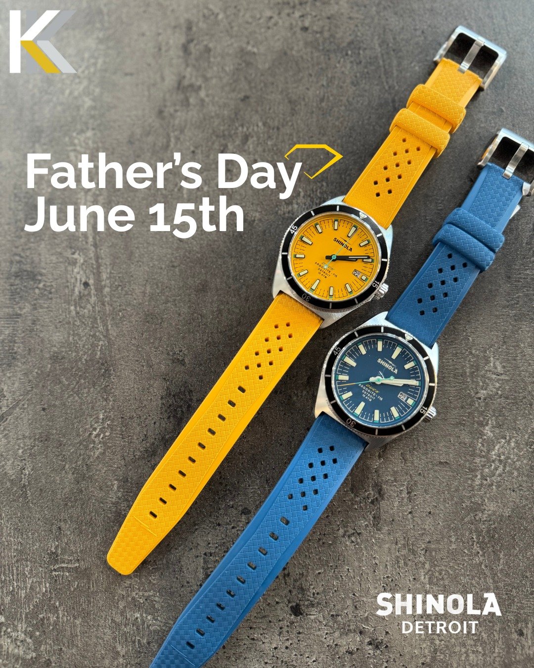 From lawn mowing to life advice — give him a watch that works as hard as he does.
This Father’s Day, gift Dad an American-made Shinola that’s built to last — just like him.
π₯ And yes, the Yellow Duck is BACK. Our last one s