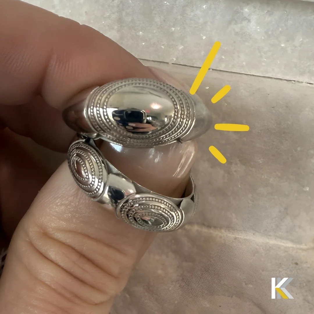 Woot Woot!! Do y&rsquo;all recognize this brand?! It's so shiny you can see my reflection in the rings, ha! 

We&rsquo;re over here praying to the jewelry gods it makes it in time for Ladies Night.  Who do you think is making a re-appearance? 

Drop 
