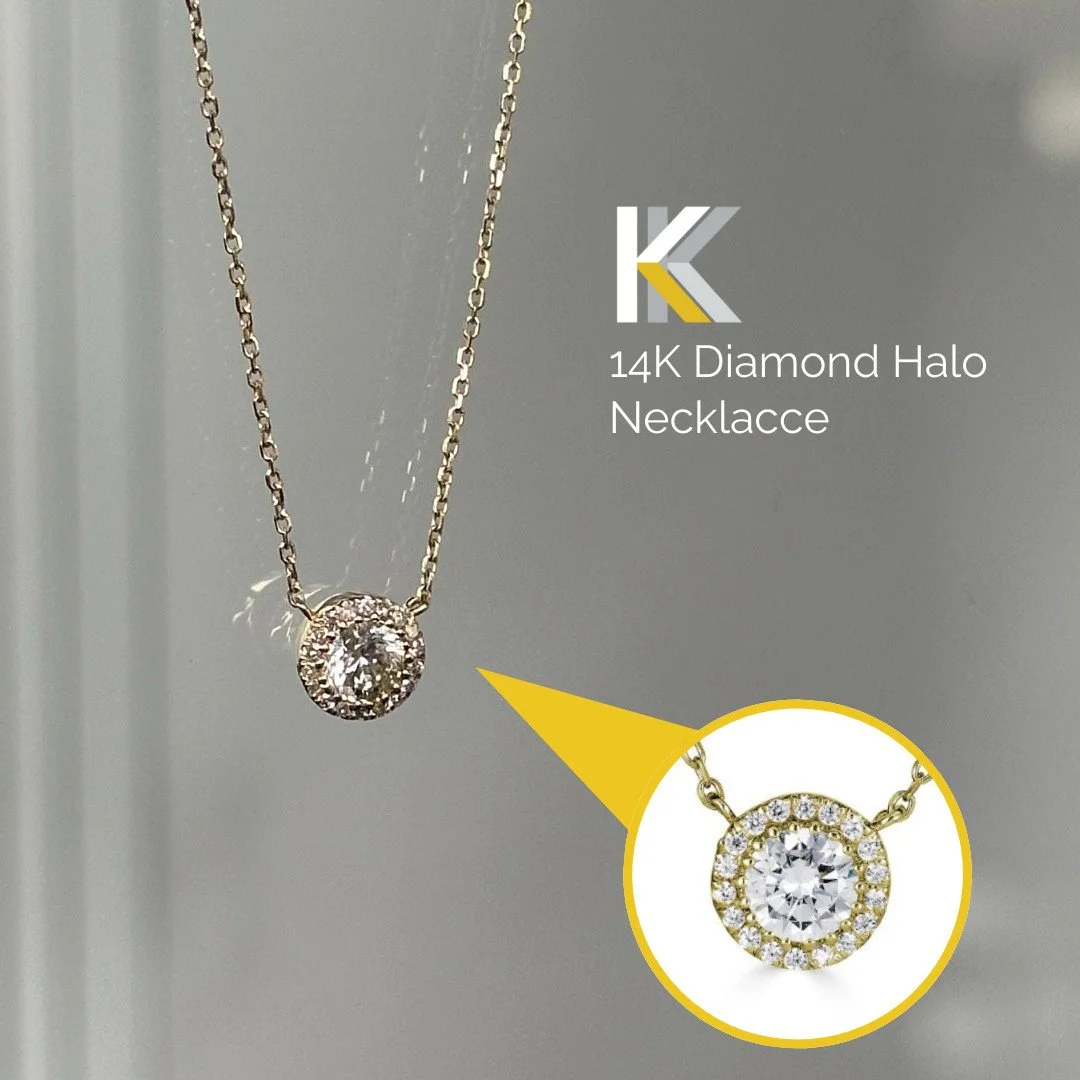 Effortless sparkle, every single day.
This diamond halo pendant is the perfect &ldquo;put-it-on-and-never-take-it-off&rdquo; piece.
White or yellow gold, everyday or holiday🎅🎄

Browse some of our fashion jewelry below - or comment WISHLIST and we w