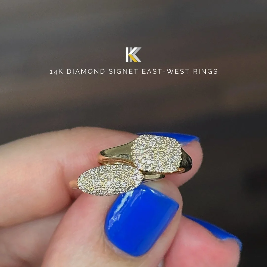 A little gold. A little diamond. A whole lot of swagger.
These east/west signet rings are the new everyday style! 

Comment CHRISTMAS and we&rsquo;ll do the rest ✨
