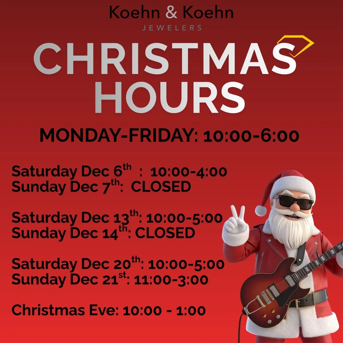 Holiday hours are LIVE 🎄
Our elves are caffeinated and waiting. 💍🎁
We&rsquo;ll wrap it. You&rsquo;ll win Christmas.
Busy? Text us: 262-536-2882
Need guidance? We got you - and we'll make it easy!