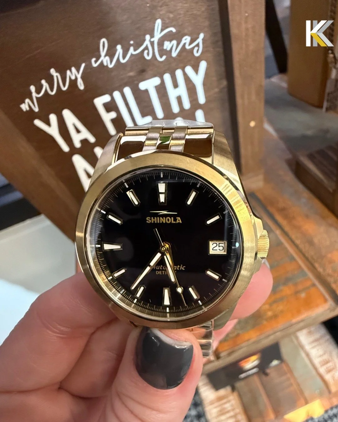 Meet the new 36mm Shinola Monster&mdash;scaled down, dressed up, and made for every wrist.  Glossy black enamel dial, gold finish, Swiss automatic movement&hellip; it&rsquo;s unisex luxury at its finest.

And honestly?
Get two. One for him, one for h