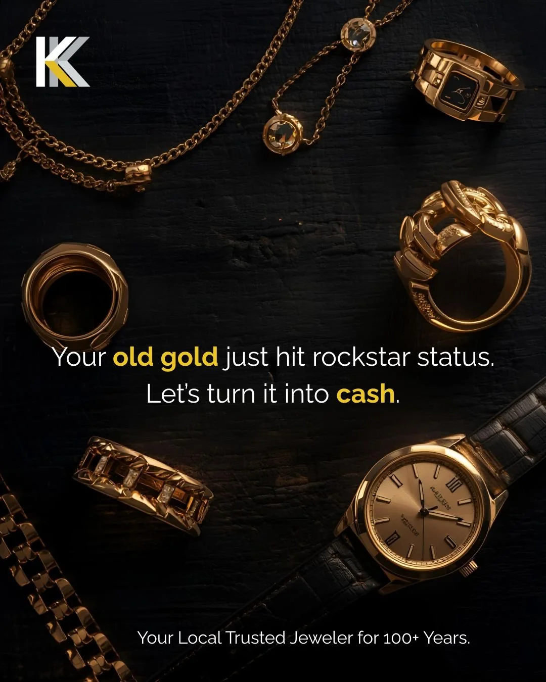 Old gold = rockstar status🤘🎸

Bring it in. We'll test it. Give an estimate. Boom. Cash.

Click the link in our bio to make an appointment.