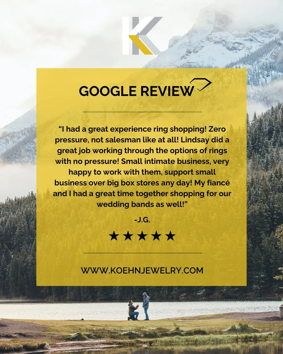 Koehn &amp; Koehn&mdash;where love stories get louder. 😎🤘

Getting reviews like this never gets old. It&rsquo;s the reminder of why we do what we do&mdash;being part of your story from the first spark to the &ldquo;I do&rdquo; and everything in bet