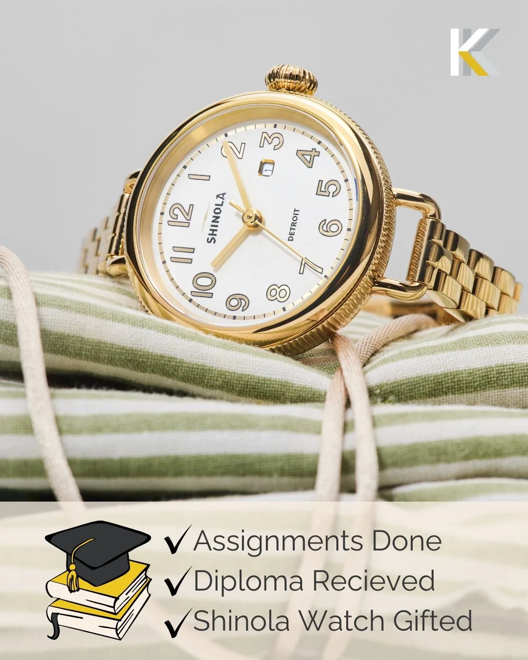 Assignments: done. Diploma: secured. Gift: handled. 🎓😎✔️

Now add the one thing they&rsquo;ll actually keep.
A Shinola watch&mdash;built for everything that comes next.

Pop in or make an appointment thru the link in our bio.

#koehnandkoehn #shopl