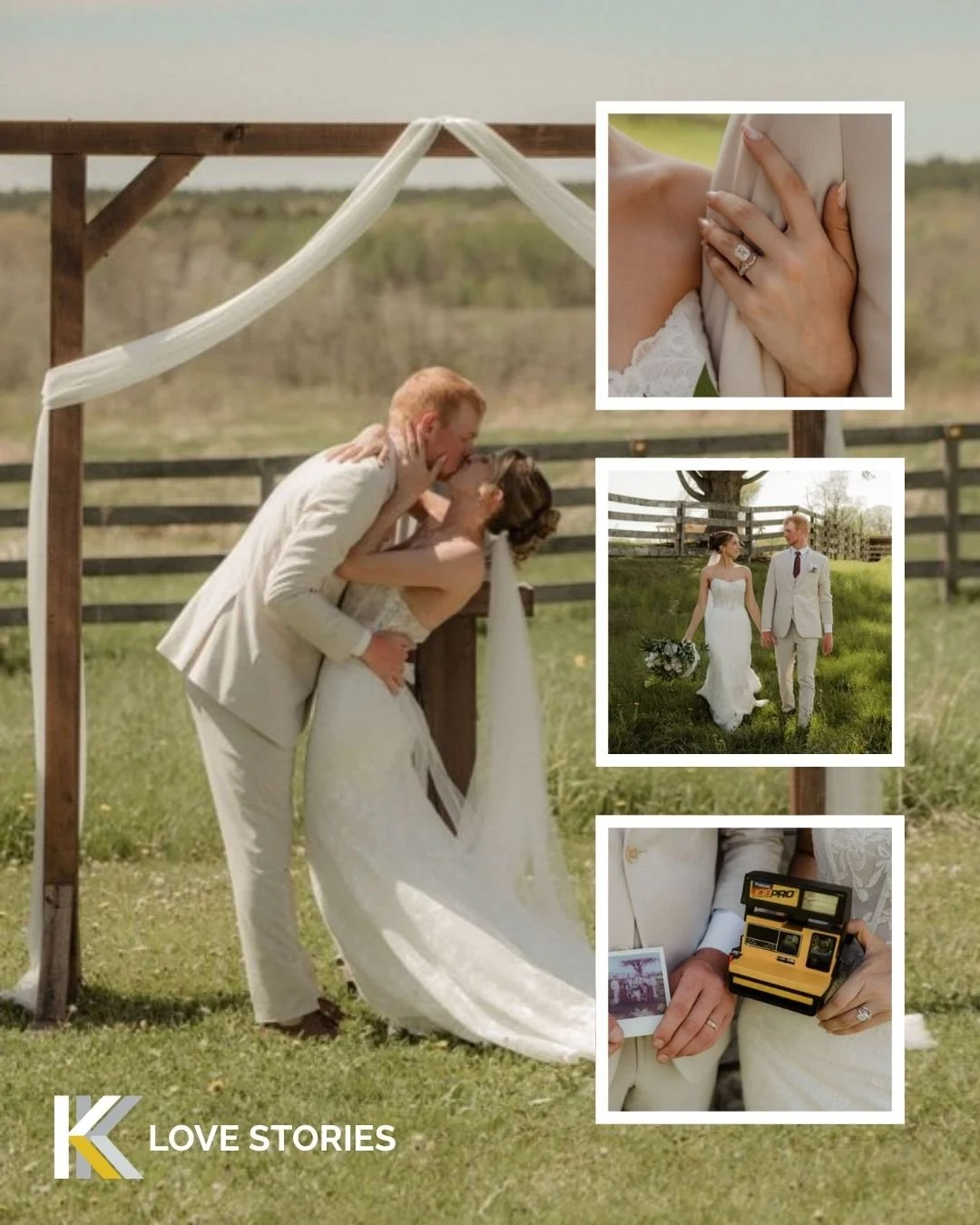 K&amp;K Love Stories Time!🤍🤘

Dylan purchased Abigail's engagement ring from us, and it's paired with a custom wedding band made by our team to fit it perfectly.

What's super cool&mdash;Dylan was expecting a black ceramic wedding band&hellip; but 