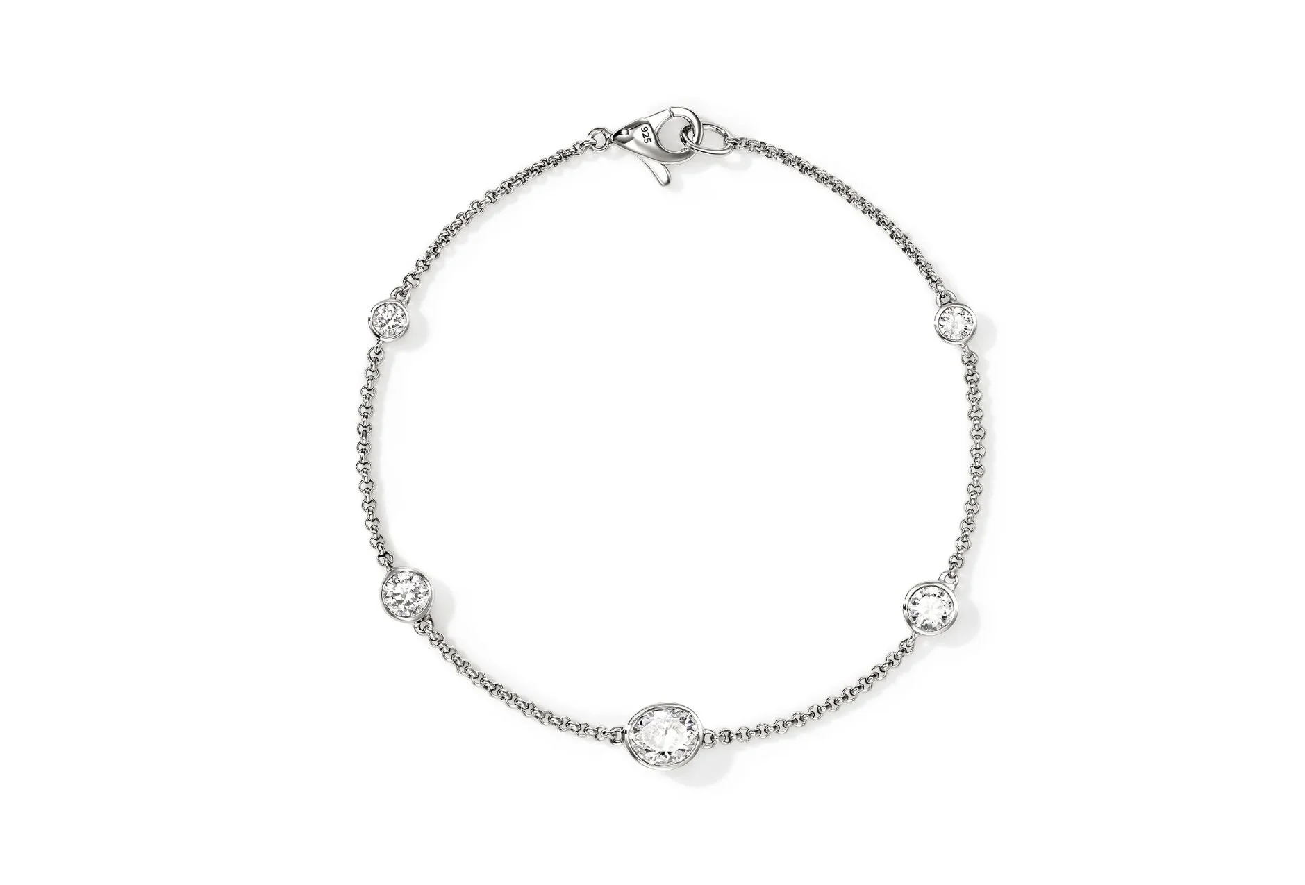 JH Lovestruck™ Station Bracelet, Sterling Silver, Diamonds, 1.45TCW