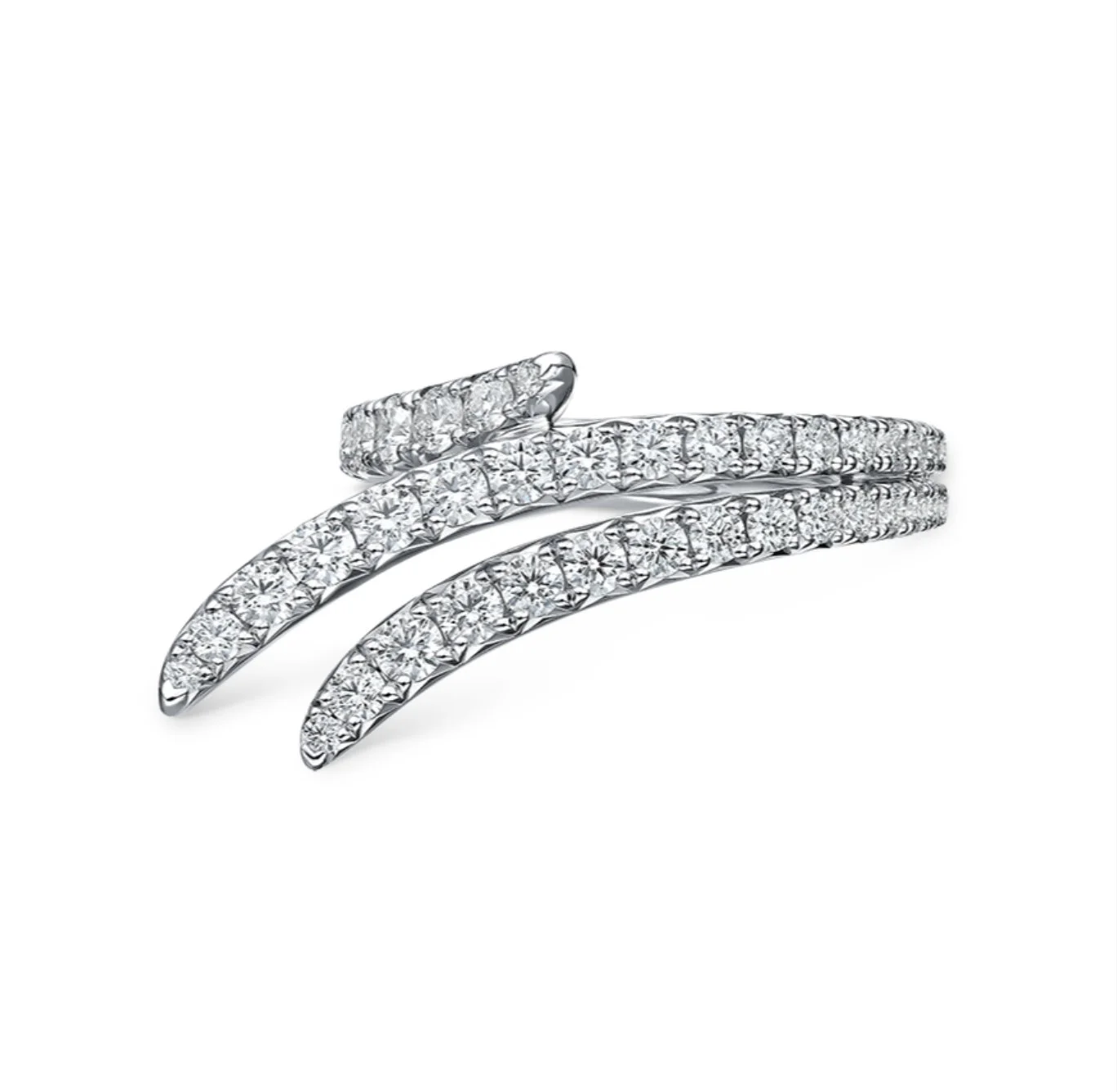 VELA TRIPLE ROW PAVร RING