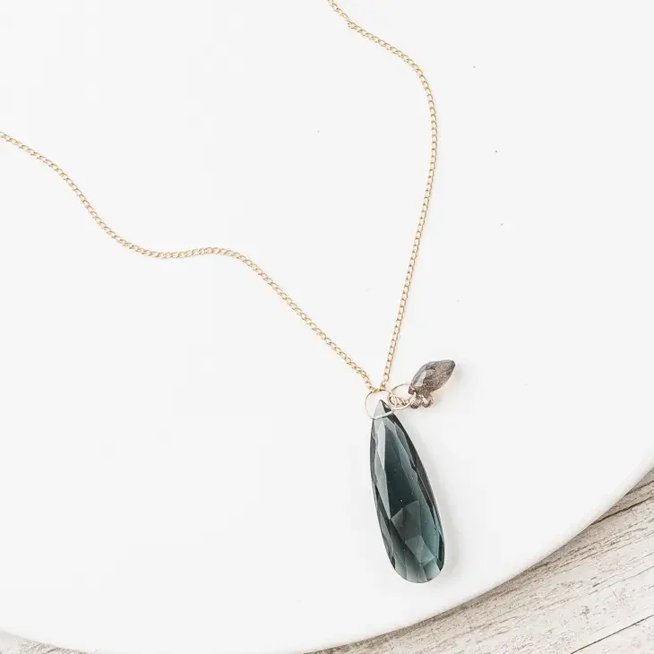 Hydro Quartz Drop Necklace