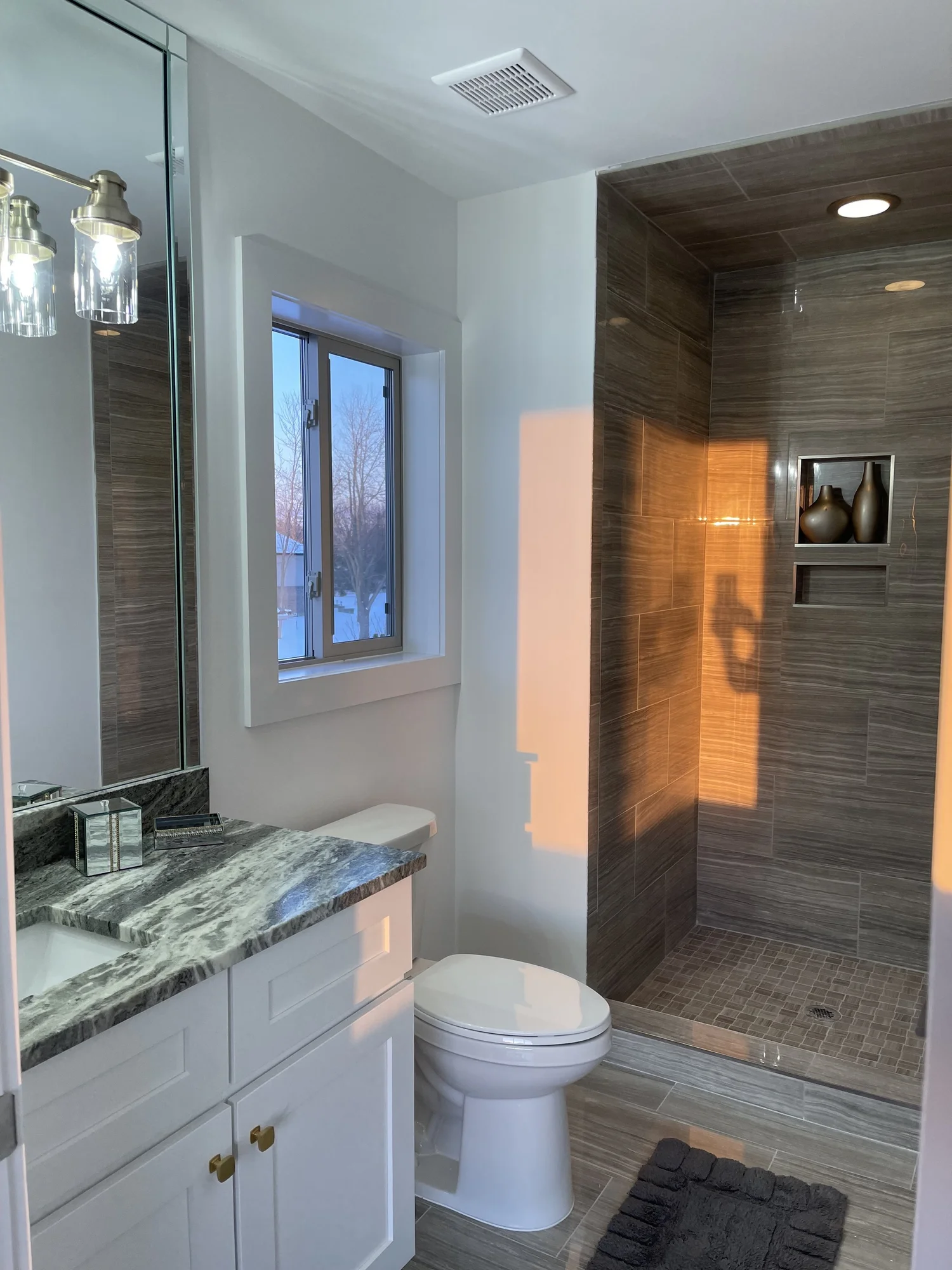 Interior of a finished home