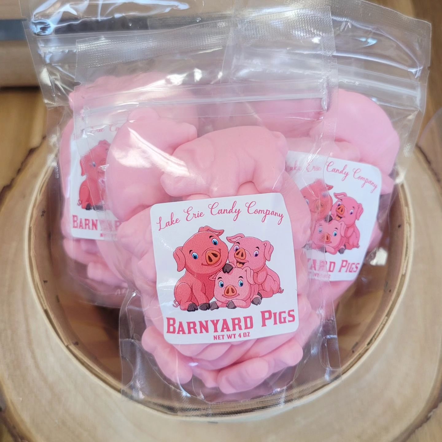 Today's employee candy pick of the day is from LeAnn! LeAnn is a candy packer during the week and also works the cash register on Saturdays. Her favorite candy is Barnyard Pigs! She said &quot;The raspberry smell and taste is amazing!&quot; along wit