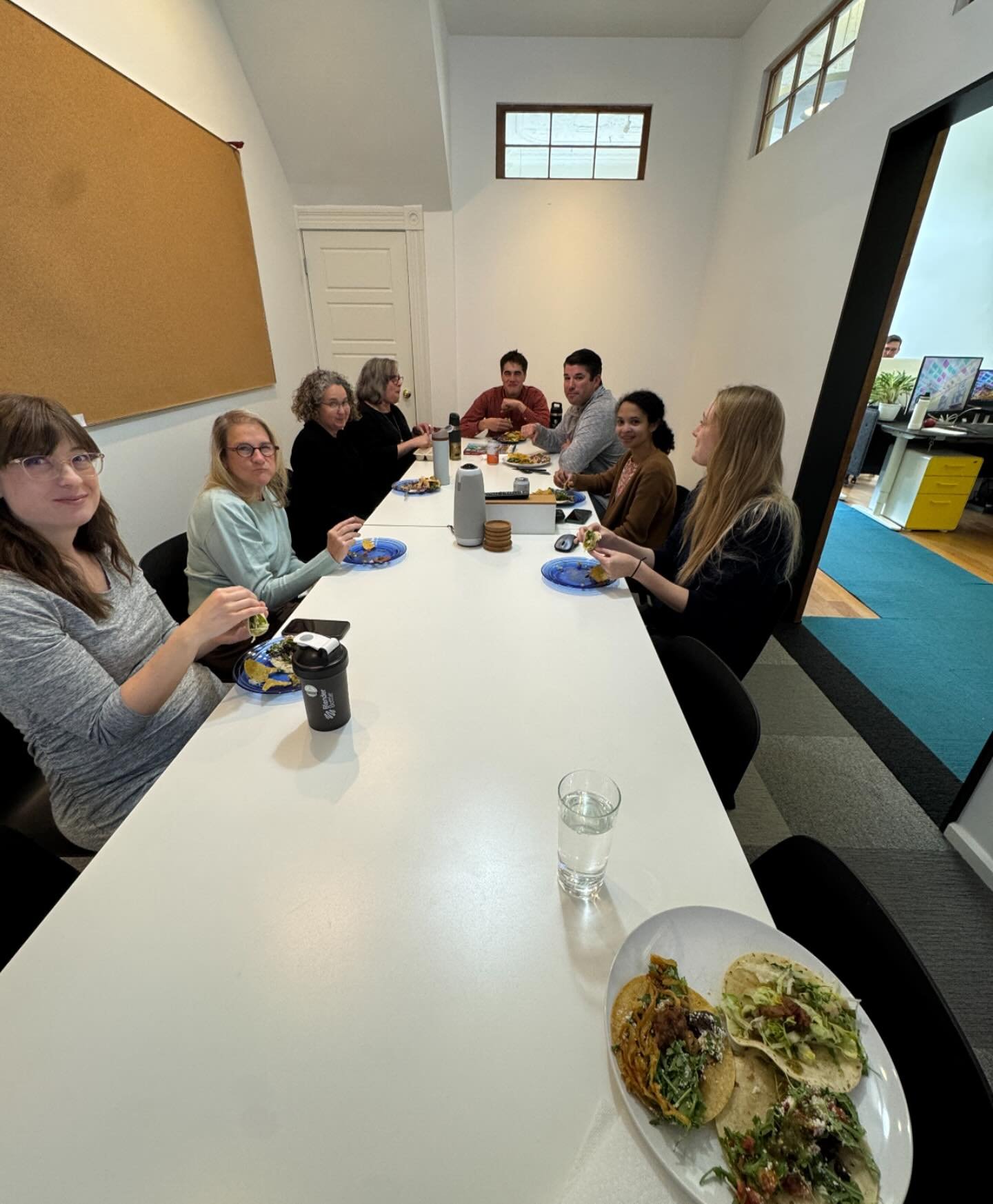 Tacos AND a new intern!!! That&rsquo;s a good Monday! 
Welcome to @kohlbrechergalen &mdash;- stay tuned to learn more about him as he settles in. 
[#landscapearchitecture #stl #wbe #lifeontowergroveave #intern #welcomegalen #cincodemayo ]