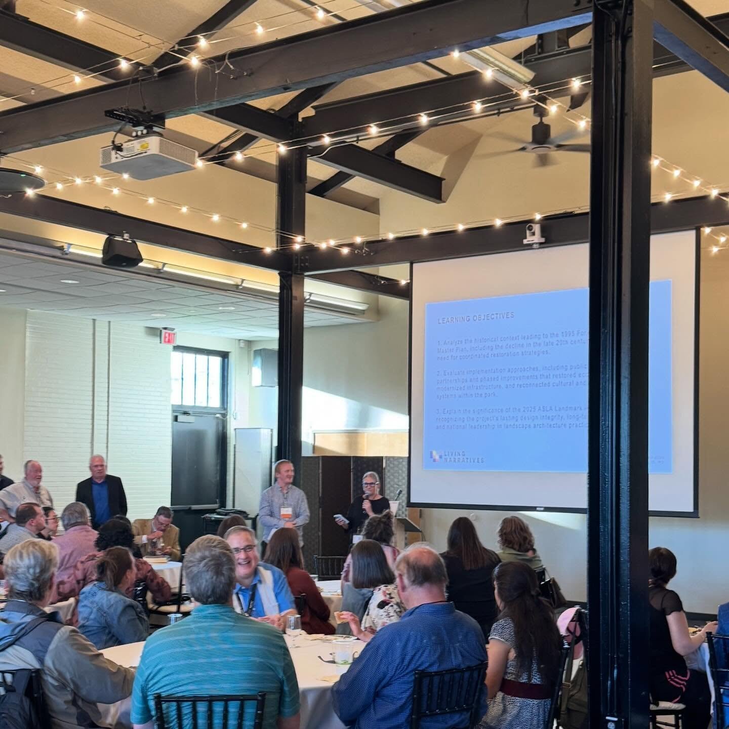 Our Sue helped to share the story of @forestparkforever tonight for the evening keynote at @centralstatesasla 
These past projects become part of our design dna; that also becomes the dna of a city
Congrats on the @nationalasla Landmark Award, @cityo
