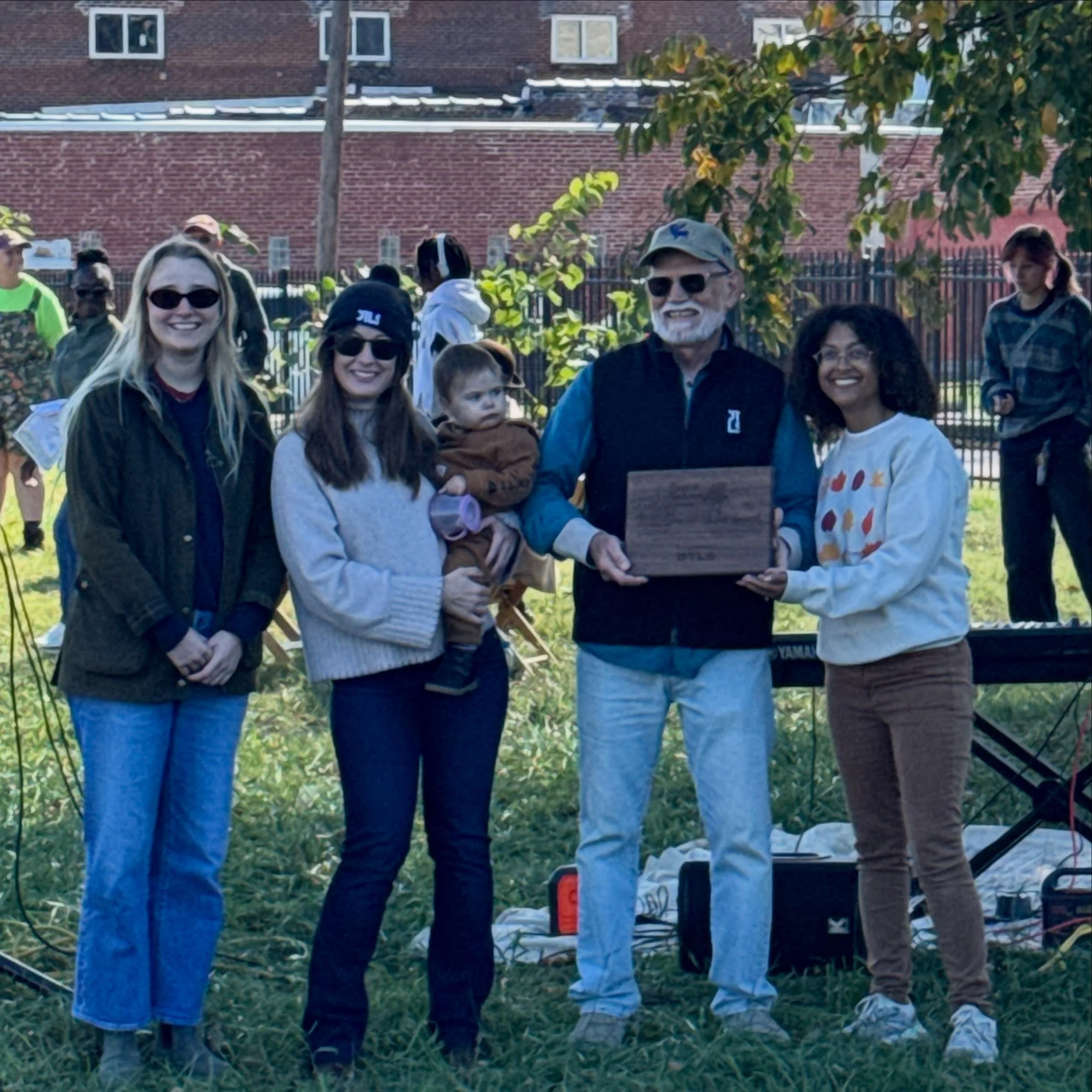 The seeds might predict cold and snow, but our hearts are warm!! A great morning celebrating #PersimmonFestival with @forestreleaf at the City Tree Farm!  Grateful to be recognized with the Branch Union Award and even more grateful for their partners