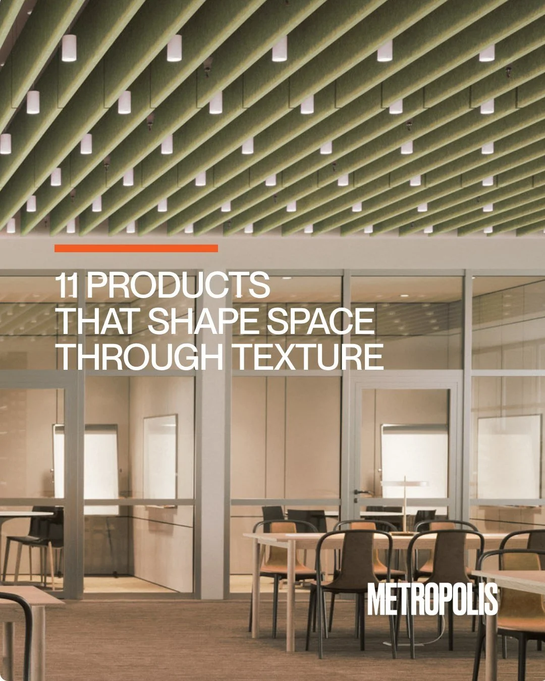 Did you see LINEAR recognized in the latest print issue of @metropolismag?🎉 

What makes this collection special is how it helps designers shape space through texture, rhythm, light, and acoustic control. 

As a kit-of-parts system available lit and