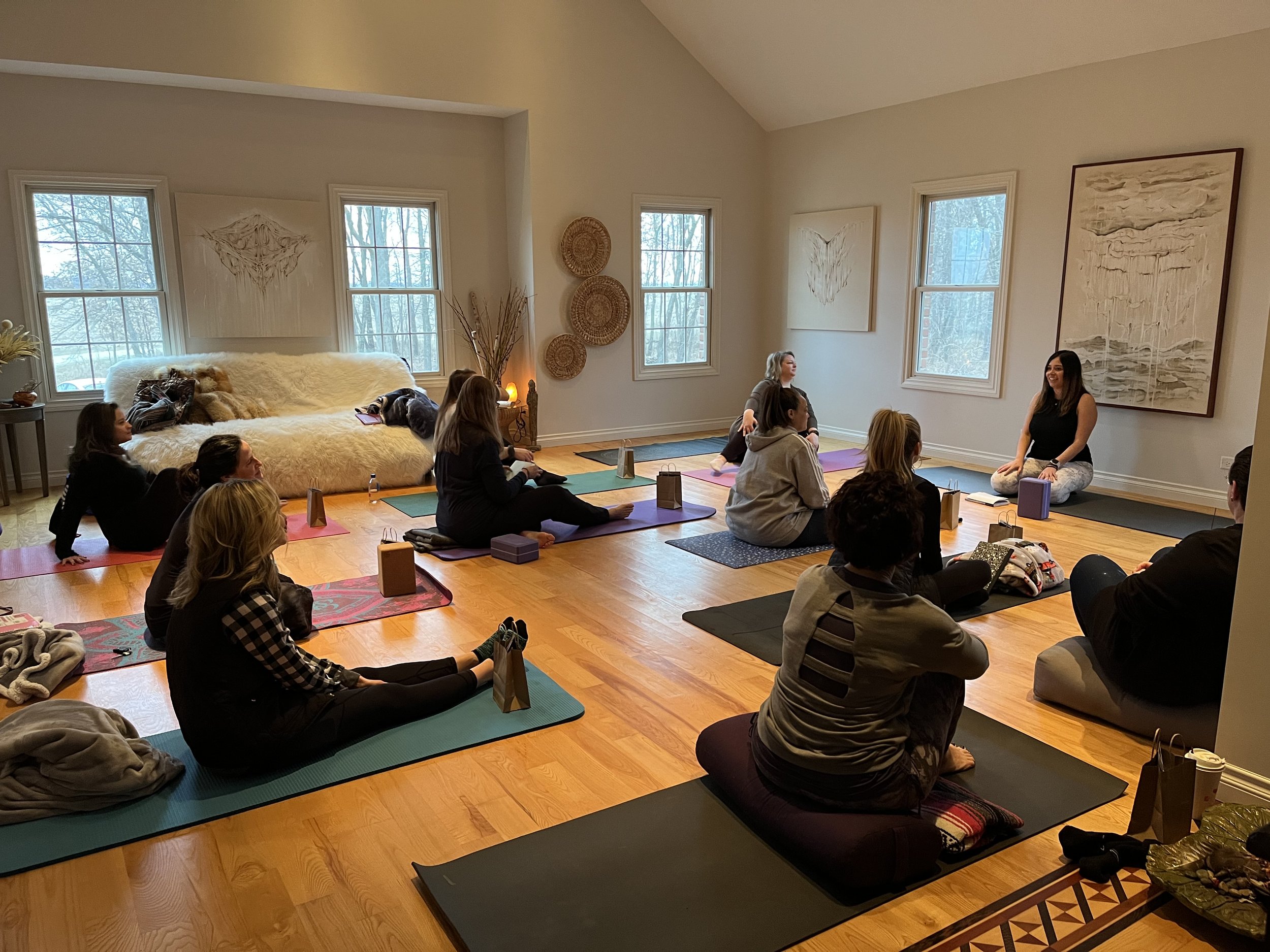 YOGA & INSPIRED MOVEMENT.  Movement is a healing art, an honoring of our unique and beautiful vehicle in which we invite our Soul home.  Body image is transcended in our "we love all bodies" mantra.  When we love our bodies, we love our Soul.  Learn 