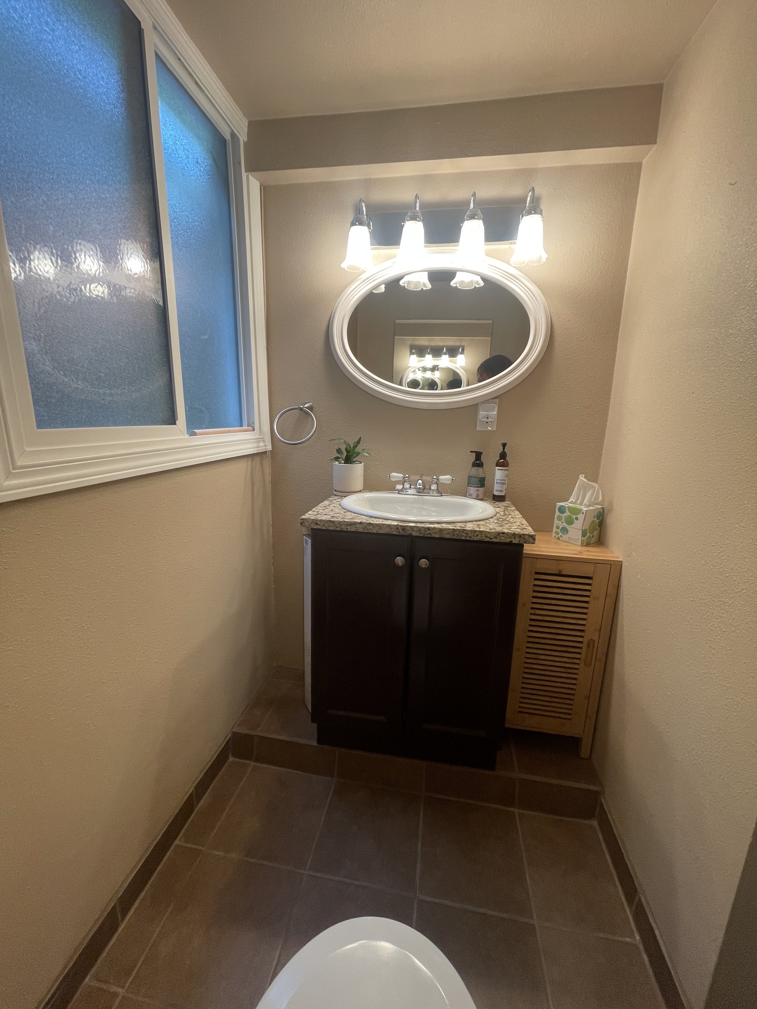 Dated bathroom vanity