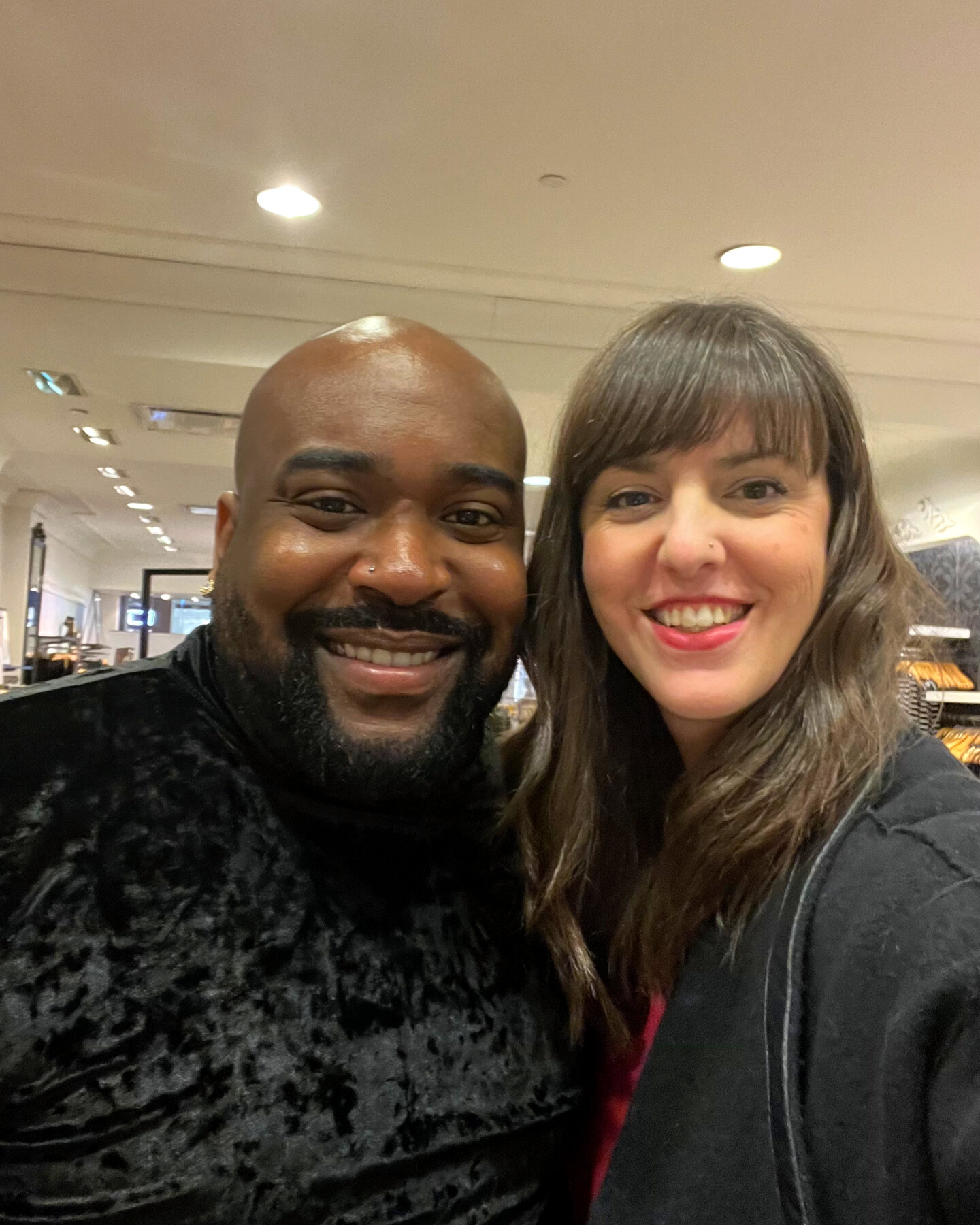 Friends, this is Khayri, Khay for short. 

This lovely man in the velvet turtleneck saved my a#$ the day before my TEDx talk, right after I discovered that the original black dress I was planning to wear showed ALL the tummy rolls under the harsh sta