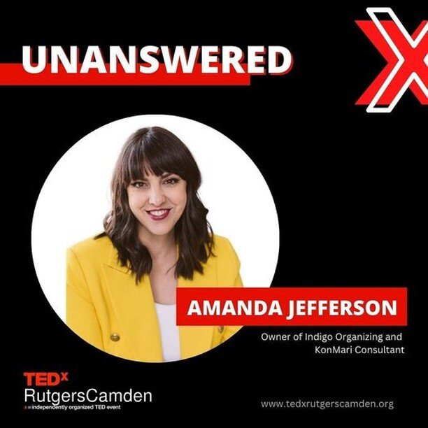 I am soooo excited to reveal that I have been selected to be a speaker at the TEDxRutgersCamden &ldquo;Unanswered&rdquo; Conference in January 2023 ✨

For those who might be new here, I'm the owner of Indigo Organizing and one of the world's first Ko
