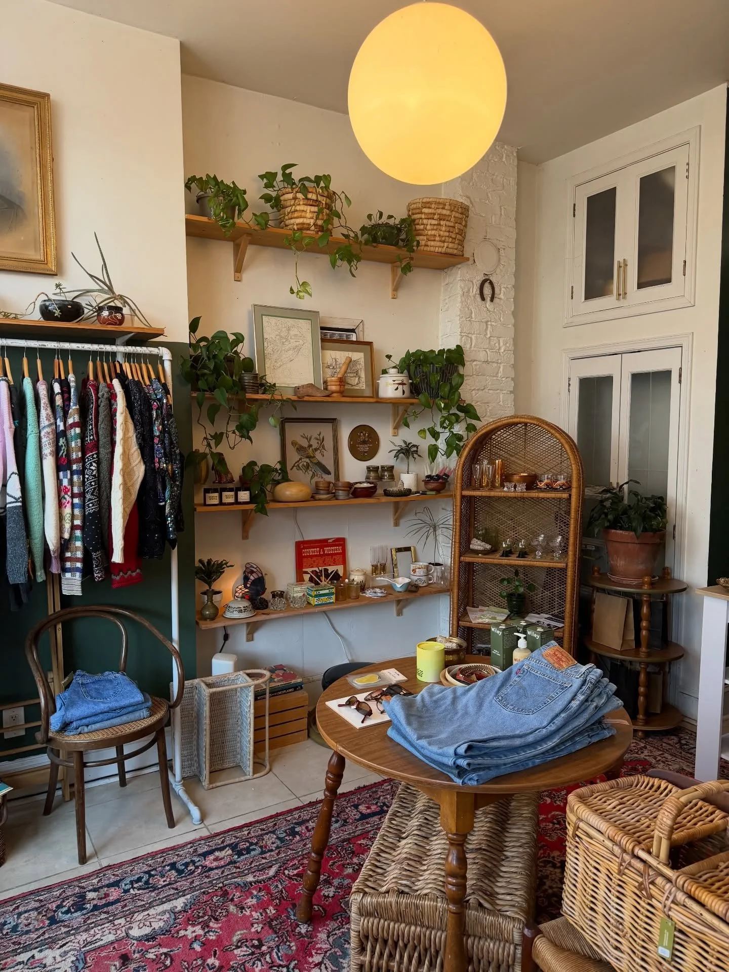 Open 12-4PM this Saturday &amp; Sunday 🌞 Everything on the clothing rack will be half off 🌞 See you then!