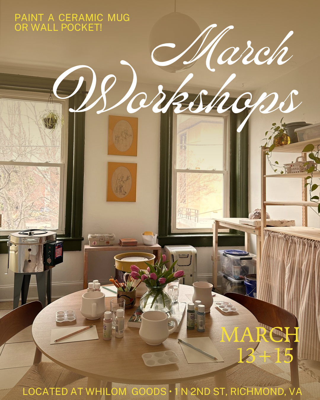 March Pottery Workshops