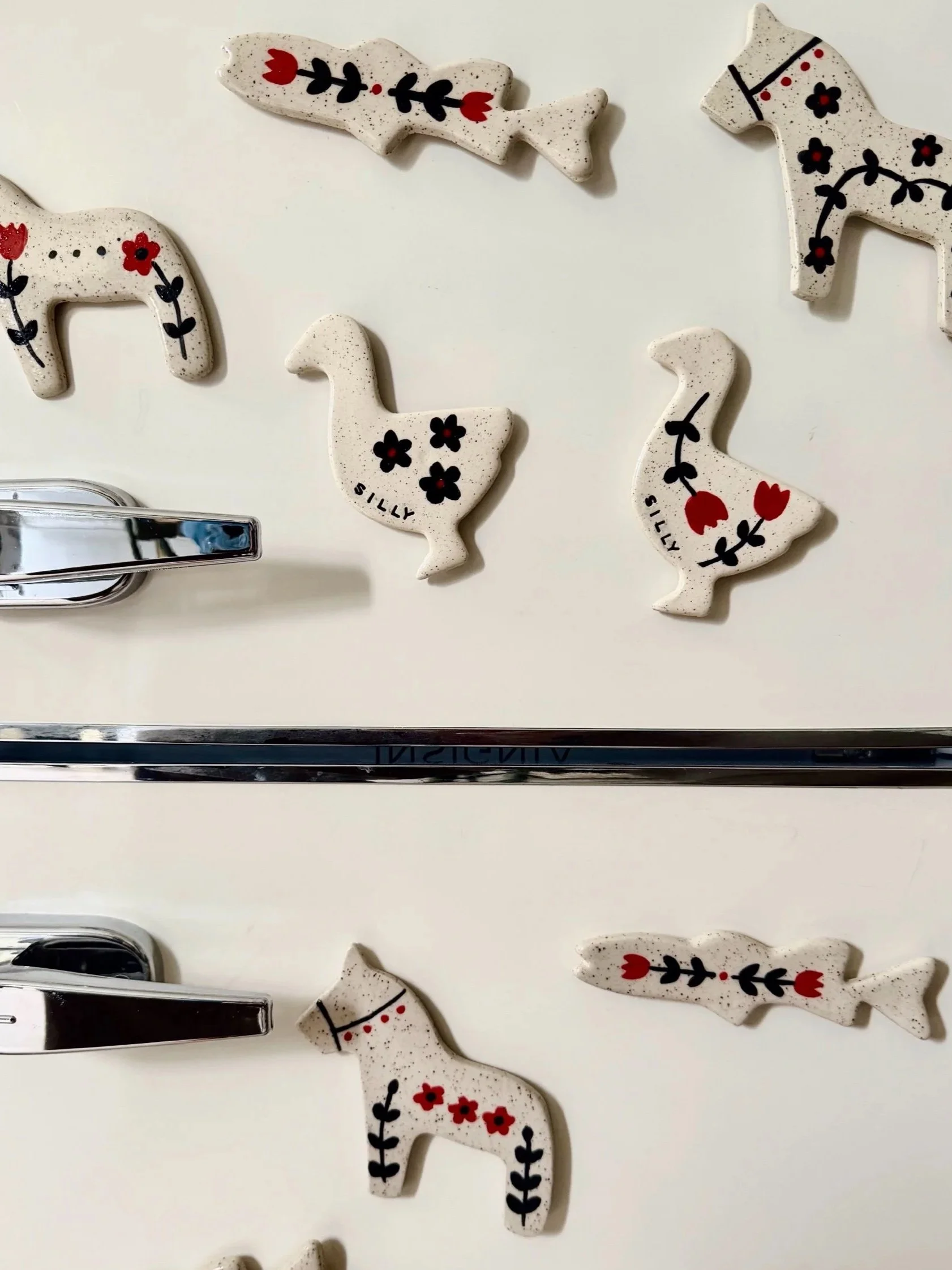 Handpainted Ceramic Magnets