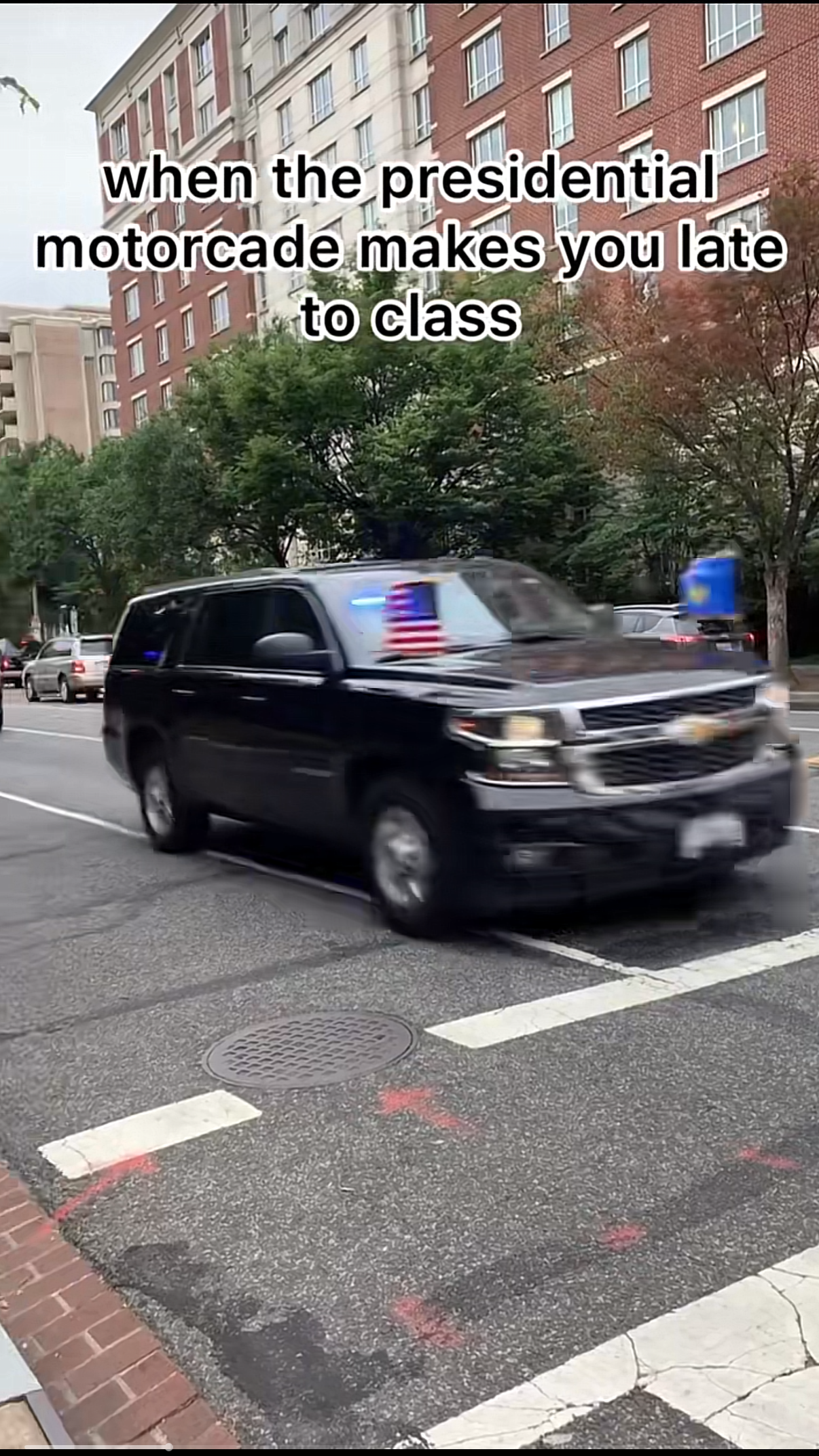 GWU Motorcade Tiktok