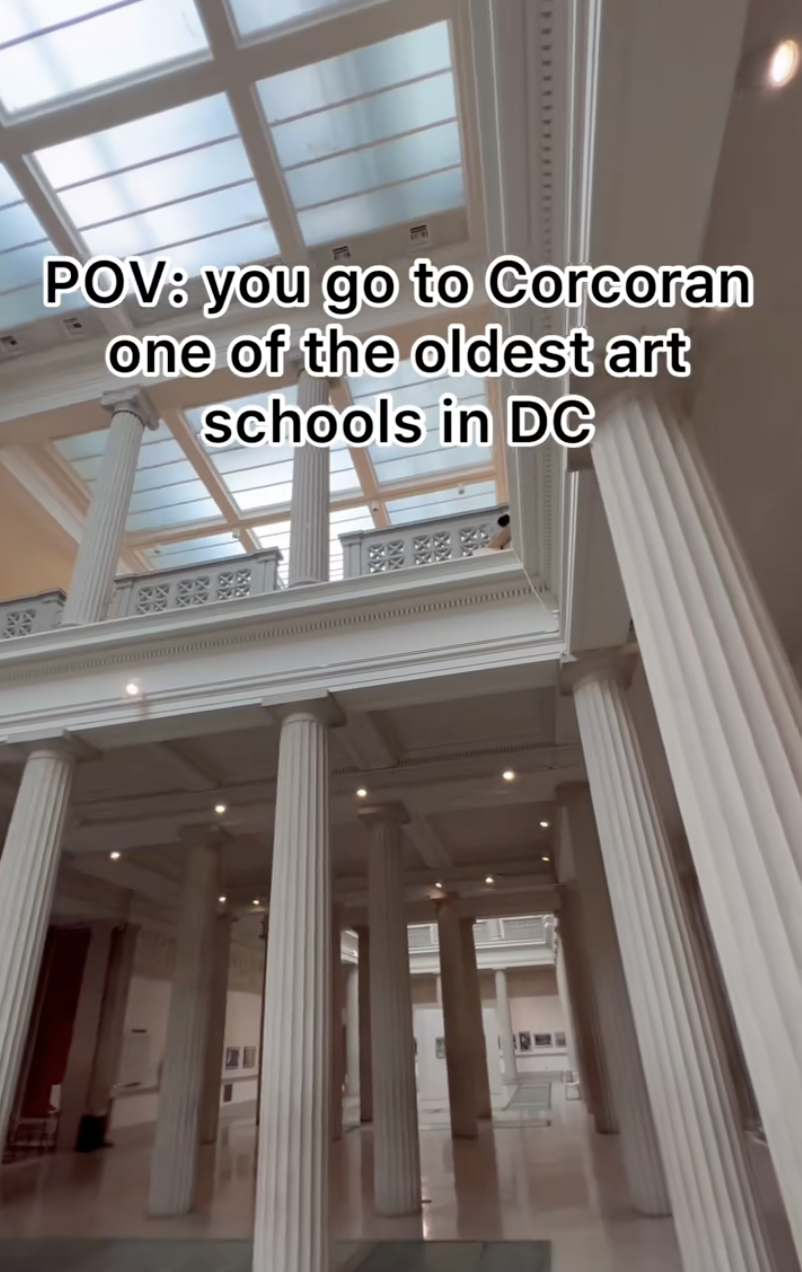 GWU Corcoran School of Arts and Design Throwback Tiktok