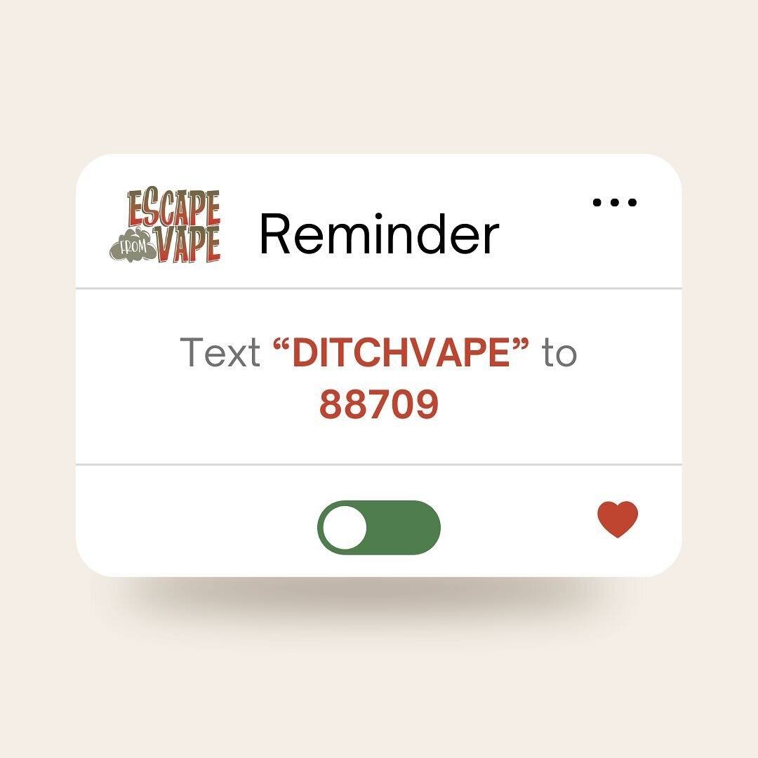 🚫🚬 Looking to break free from the harmful effects of vaping? Text &ldquo;DITCH VAPE&rdquo; to 88709 for expert guidance and support. 📲 You&rsquo;ve got this!
.
.
#escapefromvape #vapefree #safeteens #howtoquit #mentalhealth #ditchvape #healthyklam