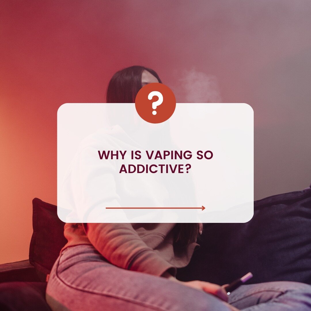 You might be wondering why vaping is so addictive. 🧐 Look no further. ☝️ Well, actually one swipe further ➡️. Visit the link in our bio to answer all your anti-vape questions ⬆️.
.
.
#escapefromvape #vapefree #safeteens #howtoquit #mentalhealth #dit