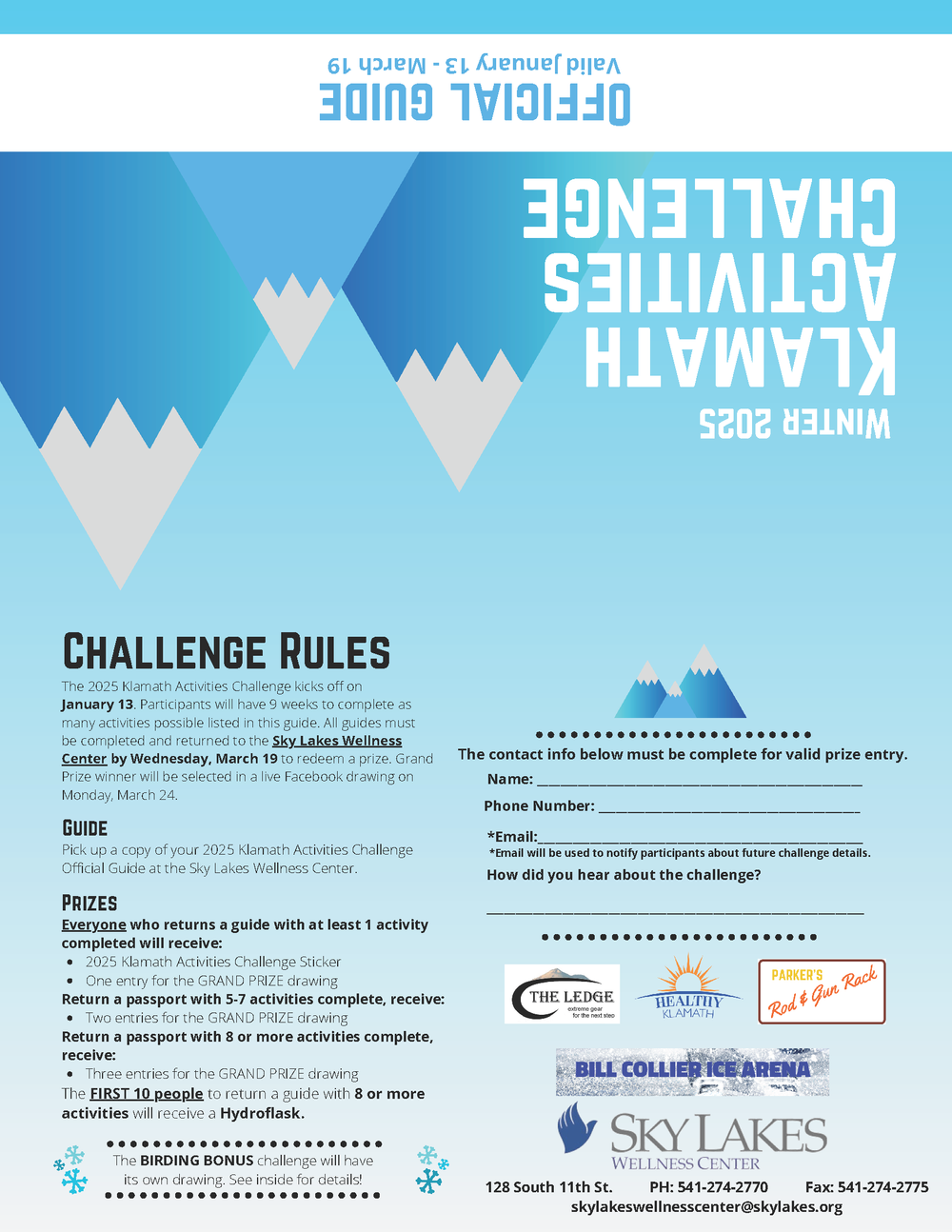 Klamath Winter Activities Challenge 2025 — Healthy Klamath