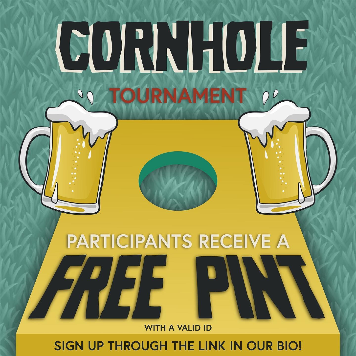 We are a few days for our Cornhole tournament! 🤘

A little added bonus for the teams that sign up&hellip;ALL PLAYERS GET A FREE PINT! 🍺 

Make sure to go to our website at lubbocklivefestival.com or click the link bio to sign your team up!

See you