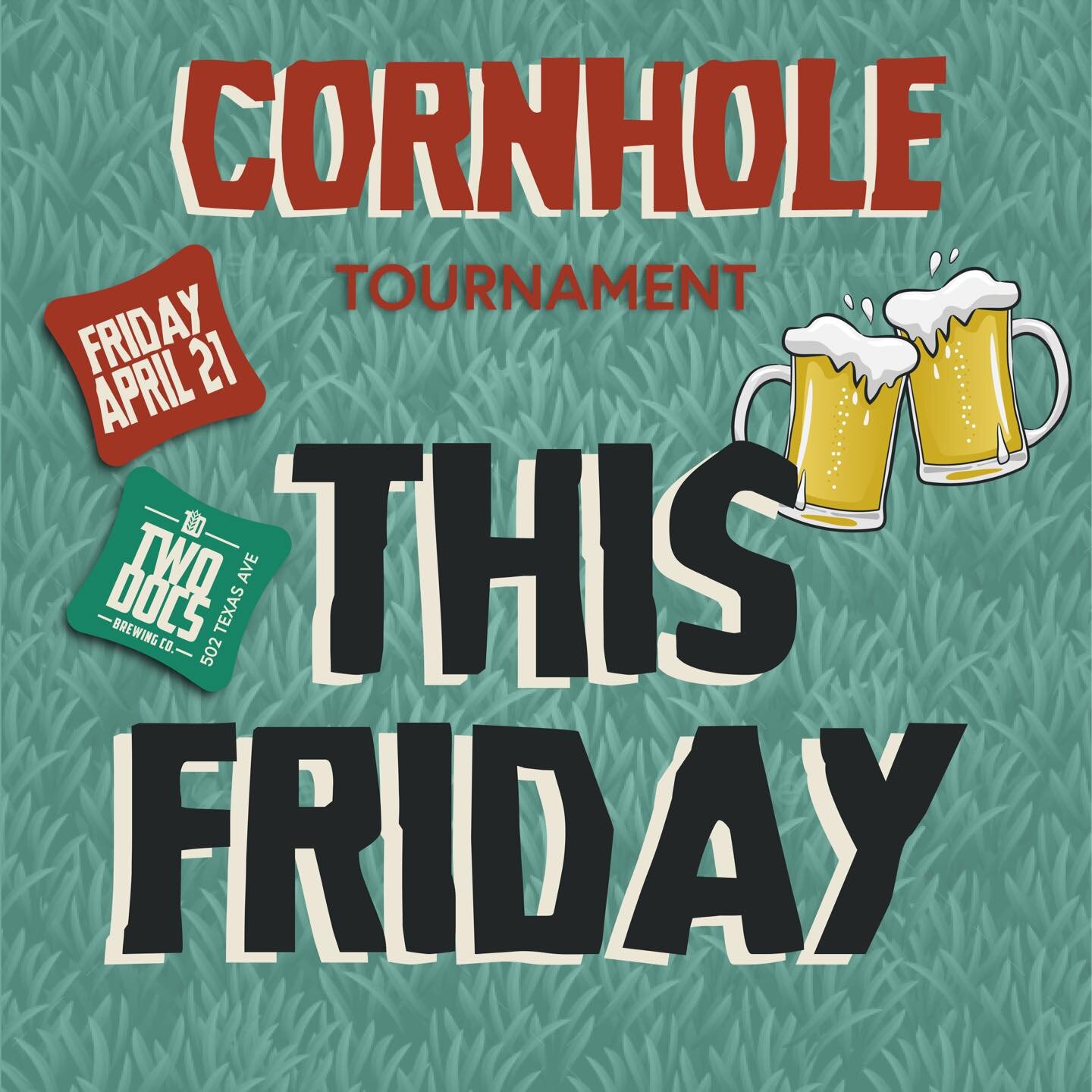 Join us this Friday starting at 5pm at Two Docs Brewing Co. for our first Cornhole tournament fundraiser!

There will be cornhole, vendors, and live music! It&rsquo;s the best way to spend a Friday night!

Come out for fun and drinks and let&rsquo;s 