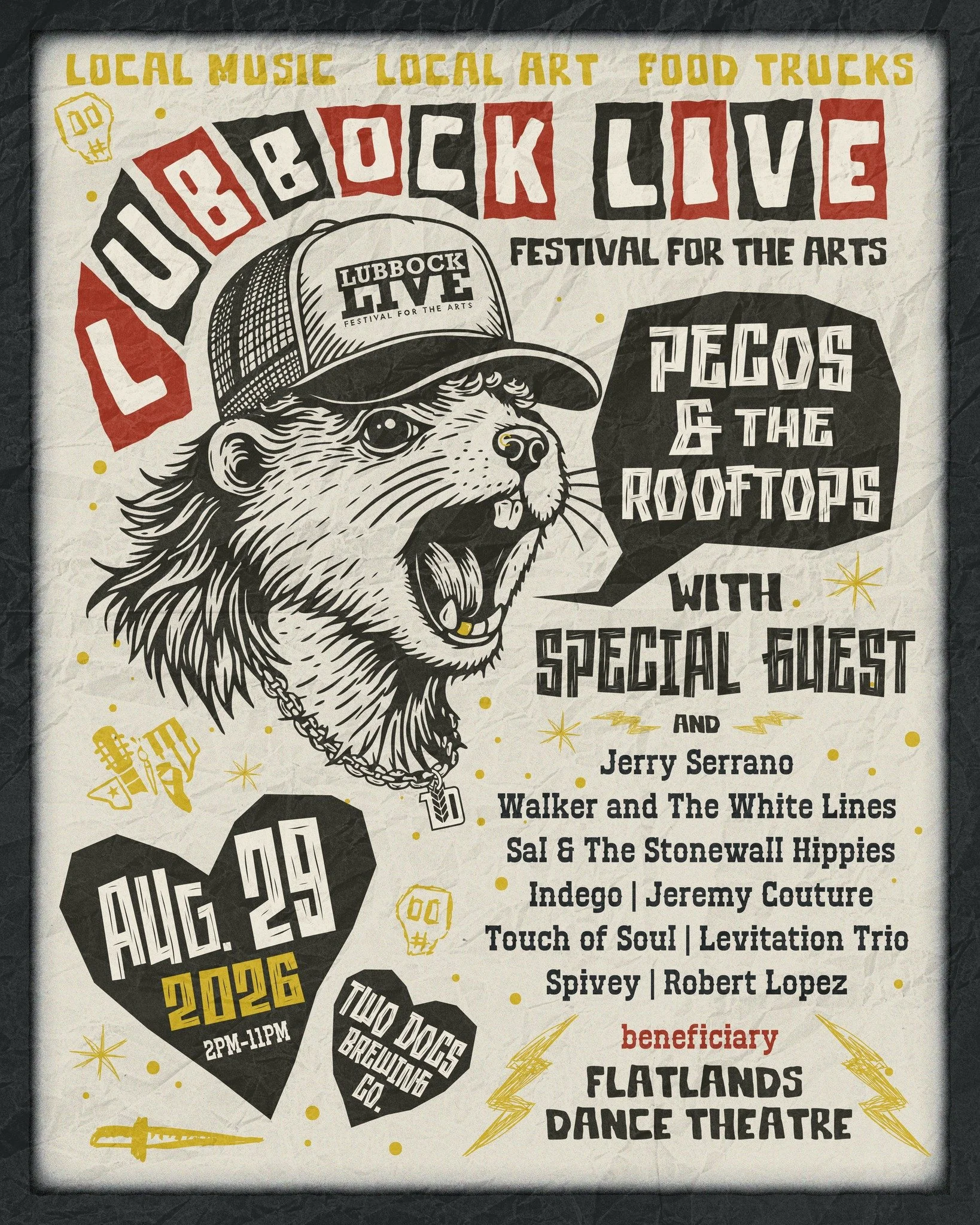 The 2026 lineup is HERE! 😈 Presale tickets are available NOW for only $15!! 😮&zwj;💨 Get them at the link in our bio or at www.lubbocklivefestival.com 
-
See you on August 29th!! 🤘