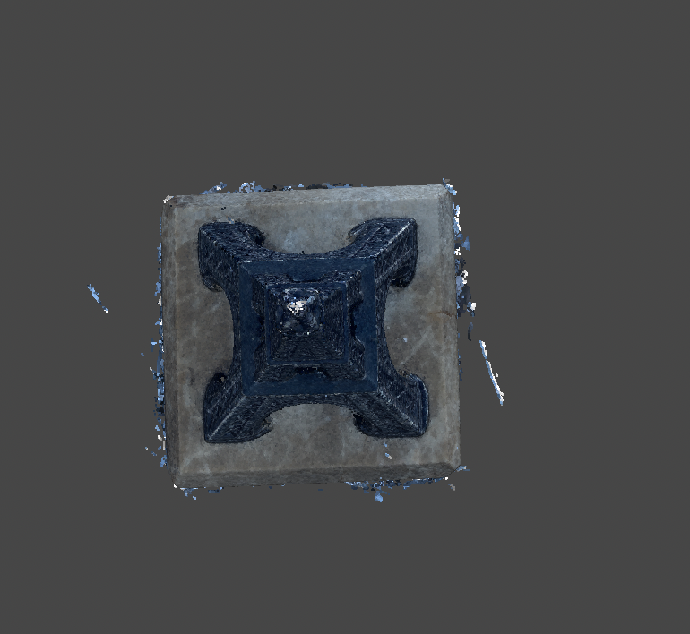3D rendering of the figurine